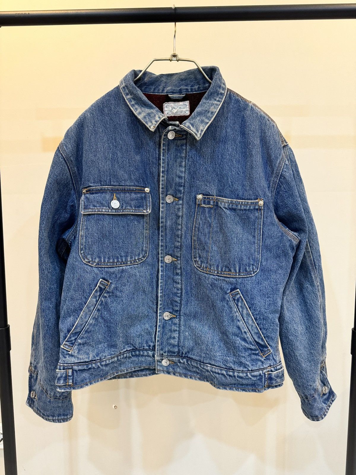Polo Ralph Lauren × RRL Ralph Lauren Polo Ralph Lauren Type 2 Blanket Lined Denim Jacket Size US L / EU 52-54 / 3 - 4 Thumbnail