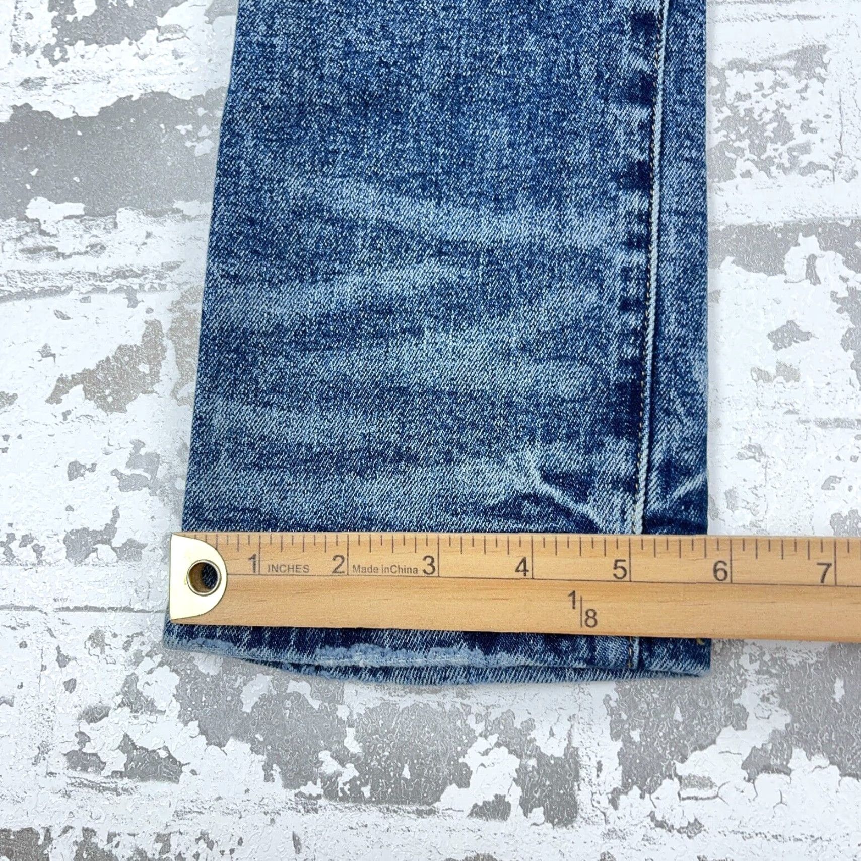 American Eagle Outfitters American Eagle Outfitters Jeans Men Slim 28x32 Distressed Faded Blue 5-Pocket Denim Straight Leg Belt Loops Mens Size US 28 / EU 44 - 7 Thumbnail