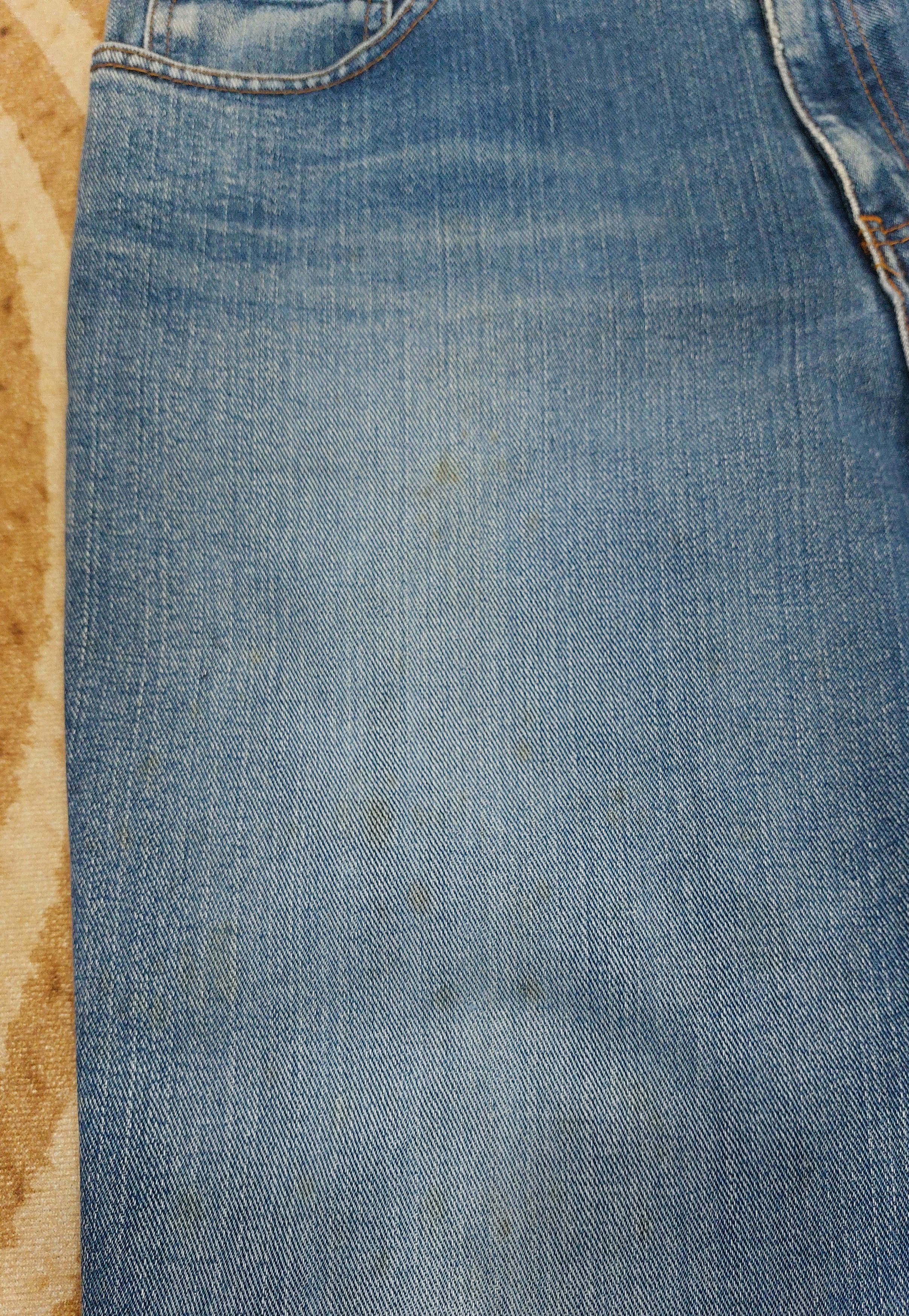 Edwin VINTAGE EDWIN 503 REGULAR DISTRESSED MUD WASH JAPANESE DENIM Size US 35 - 24 Thumbnail