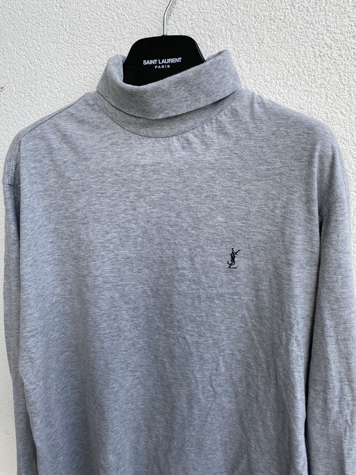 Yves Saint Laurent 90's YSL Turtleneck Grey YSL Sweatshirt YSL Sweater Size US M / EU 48-50 / 2 - 10 Thumbnail