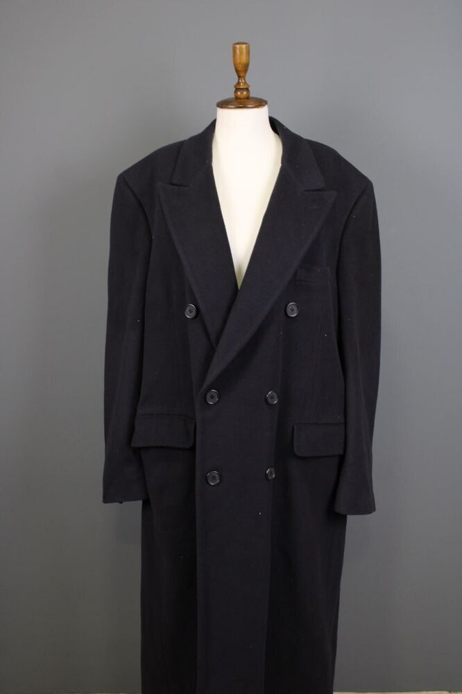 image of Avant Garde x Burberry Burberrys Overcoat Coat in Blue, Women's (Size XL)