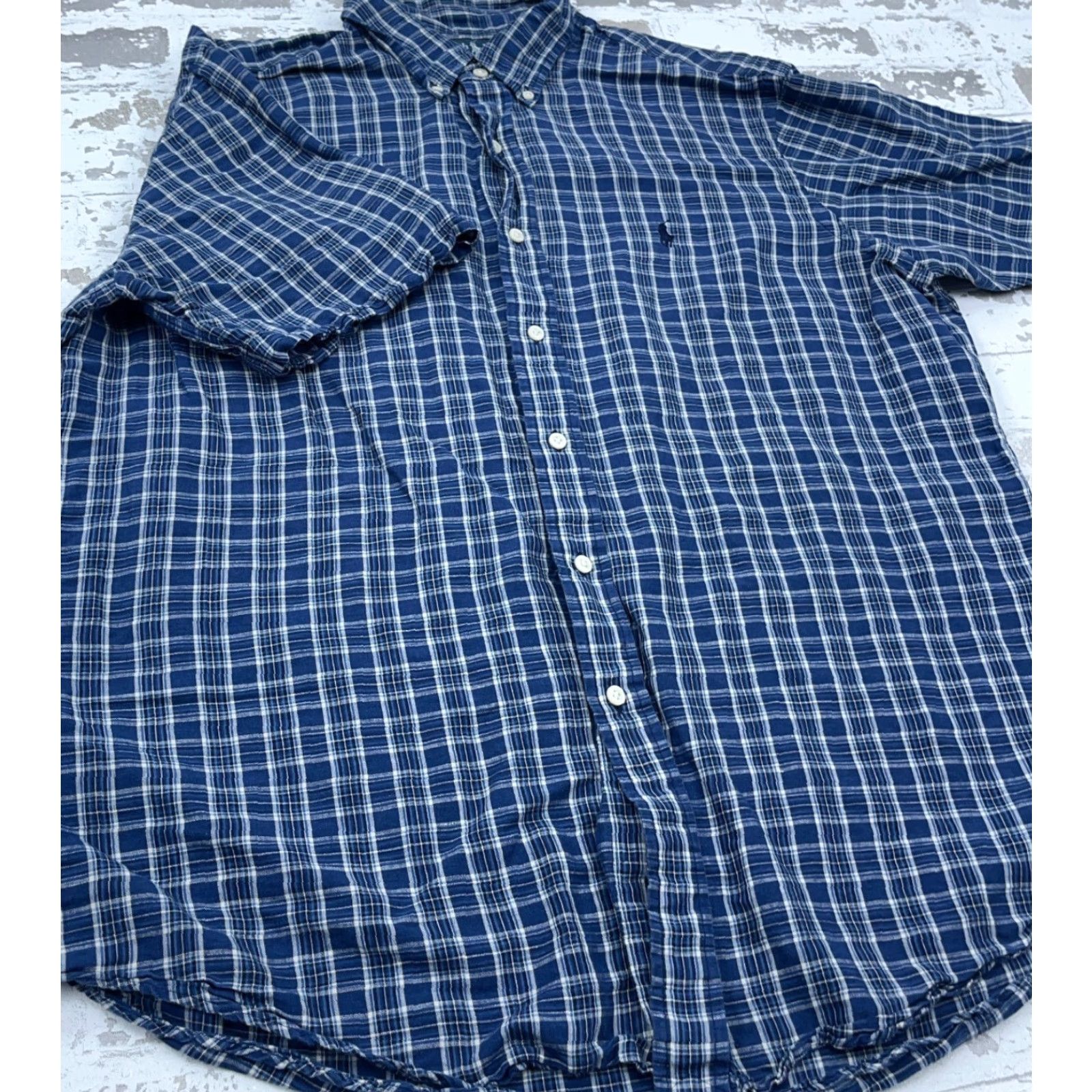 Ralph Lauren **Ralph Lauren Men's XL Blue Plaid Button-Down Shirt** User: Ralph Lauren Men's XL Blue Plaid Button-Down Shirt Size US XL / EU 56 / 4 - 5 Thumbnail