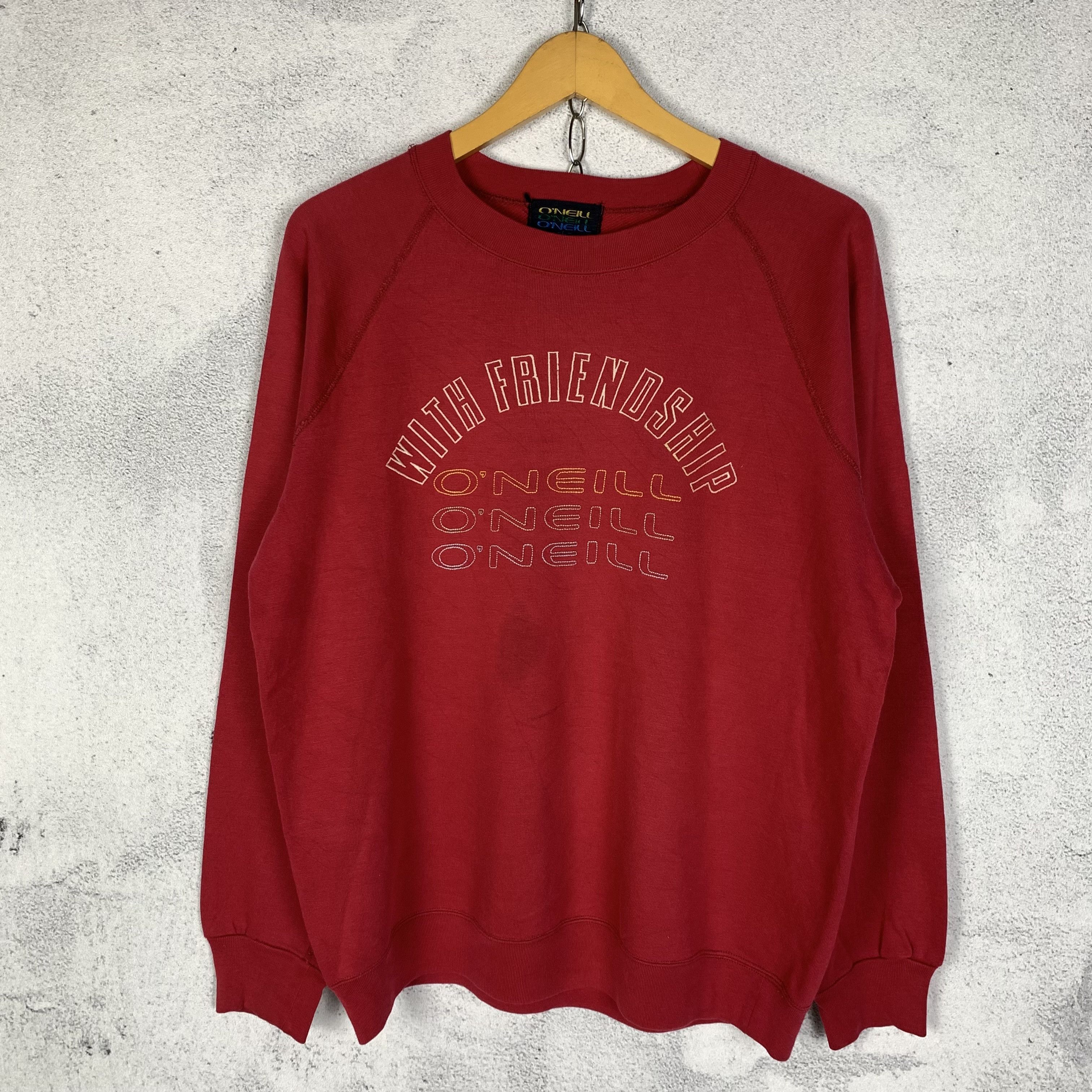 O'Neill Vintage 90s Oneill Sweatshirt Crewneck Size US L / EU 52-54 / 3 - 1 Thumbnail
