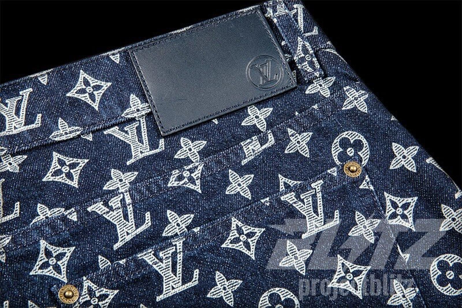 Louis Vuitton LOUIS VUITTON X KIM JONES DENIM MONOGRAM 32 Size US 32 / EU 48 - 4 Thumbnail