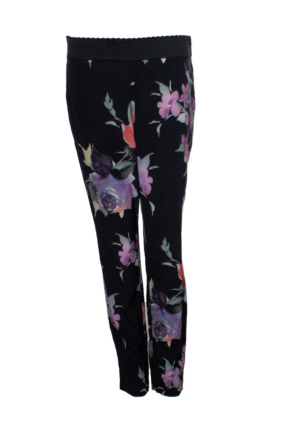 Dolce & Gabbana Dolce & Gabbana, floral pantalon Size 30" / US 8 / IT 44 - 1 Thumbnail