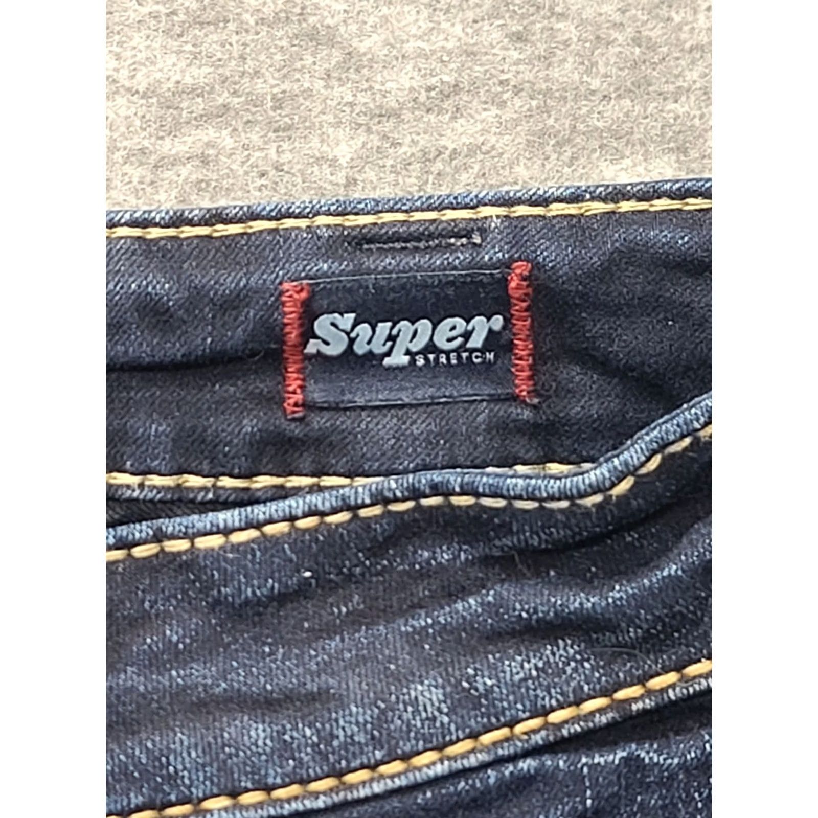 Silver Jeans Co. Silver Jeans Women 32x31 Suki Mid Rise Skinny Fit Distressed Super Stretch Denim Jeans Blue 5-Pocket Womens Size 24" / US 00 / IT 34 - 3 Thumbnail