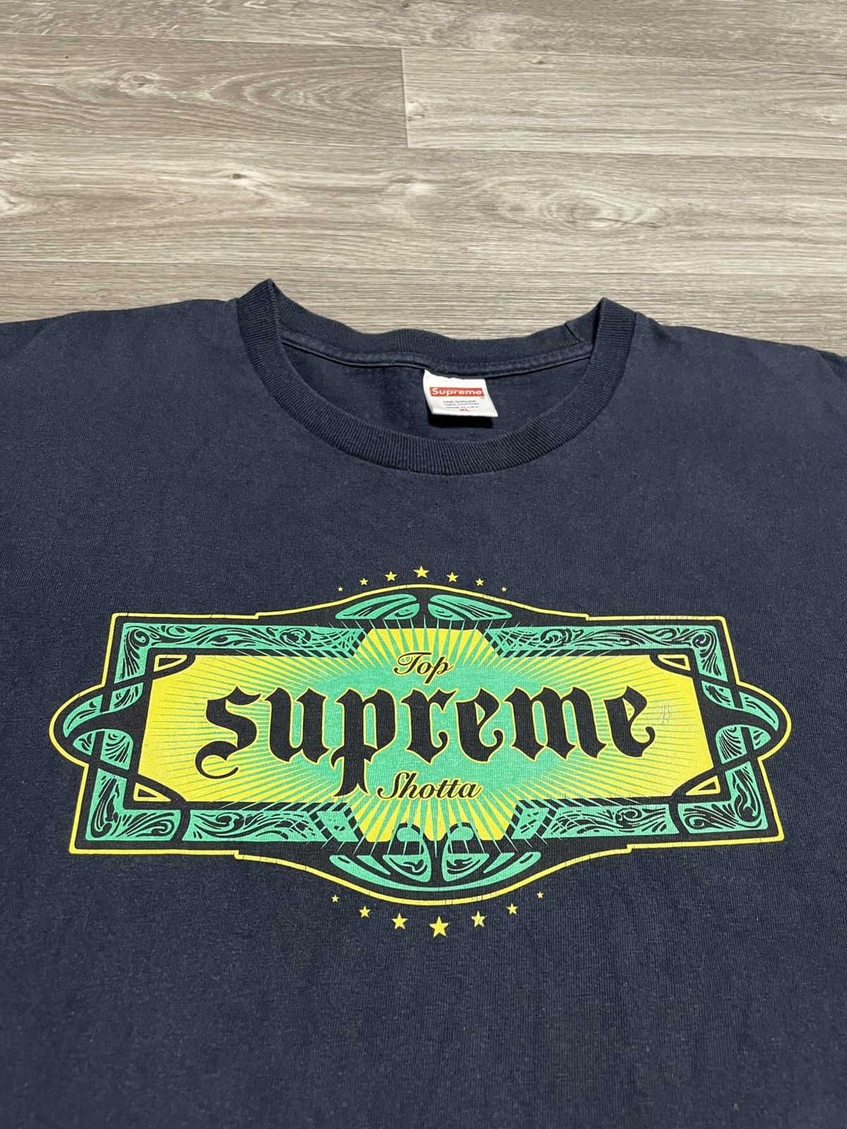 Supreme Supreme Top Shotta Black T-Shirt Size US XL / EU 56 / 4 - 6 Thumbnail