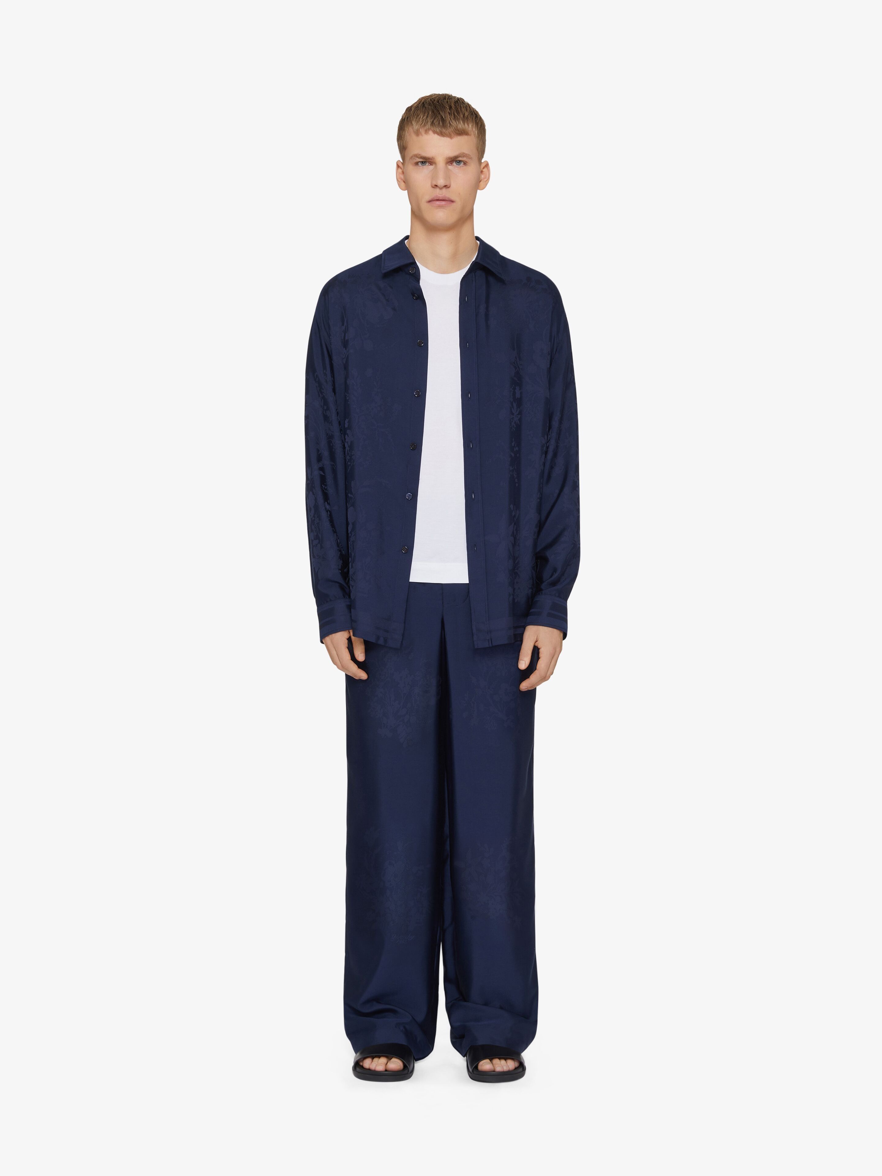 Givenchy o1w1db10925 Long Sleeve Overshirt in Blue Size US S / EU 44-46 / 1 - 2 Thumbnail