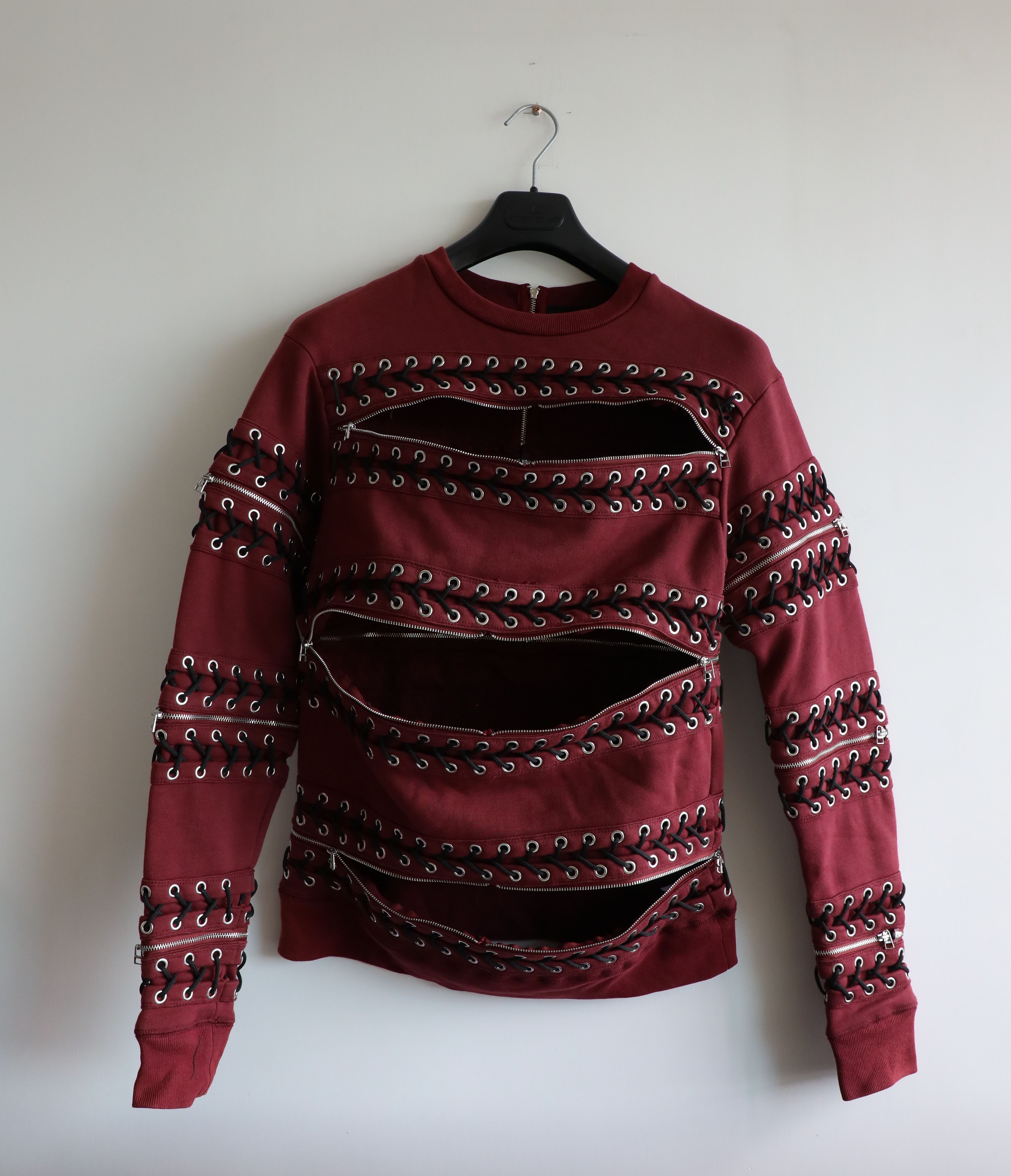 Hood By Air FW14 Grommet Lace-Up Sweater Size US M / EU 48-50 / 2 - 4 Thumbnail