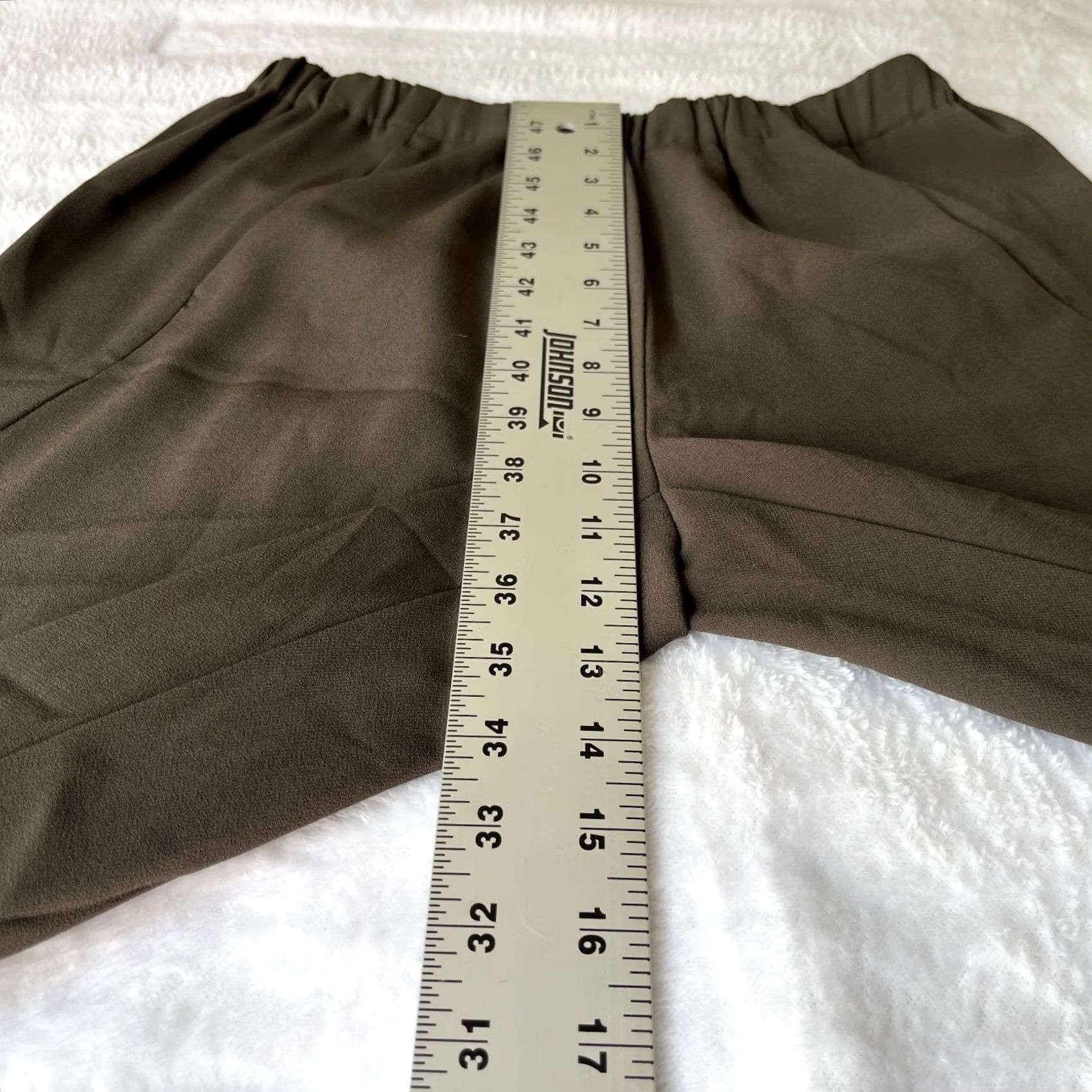 Vintage Babaton Womens Small Green Elastic Waist Pull-On Cropped Jogger Pants Pockets Size 28" / US 6 / IT 42 - 6 Thumbnail
