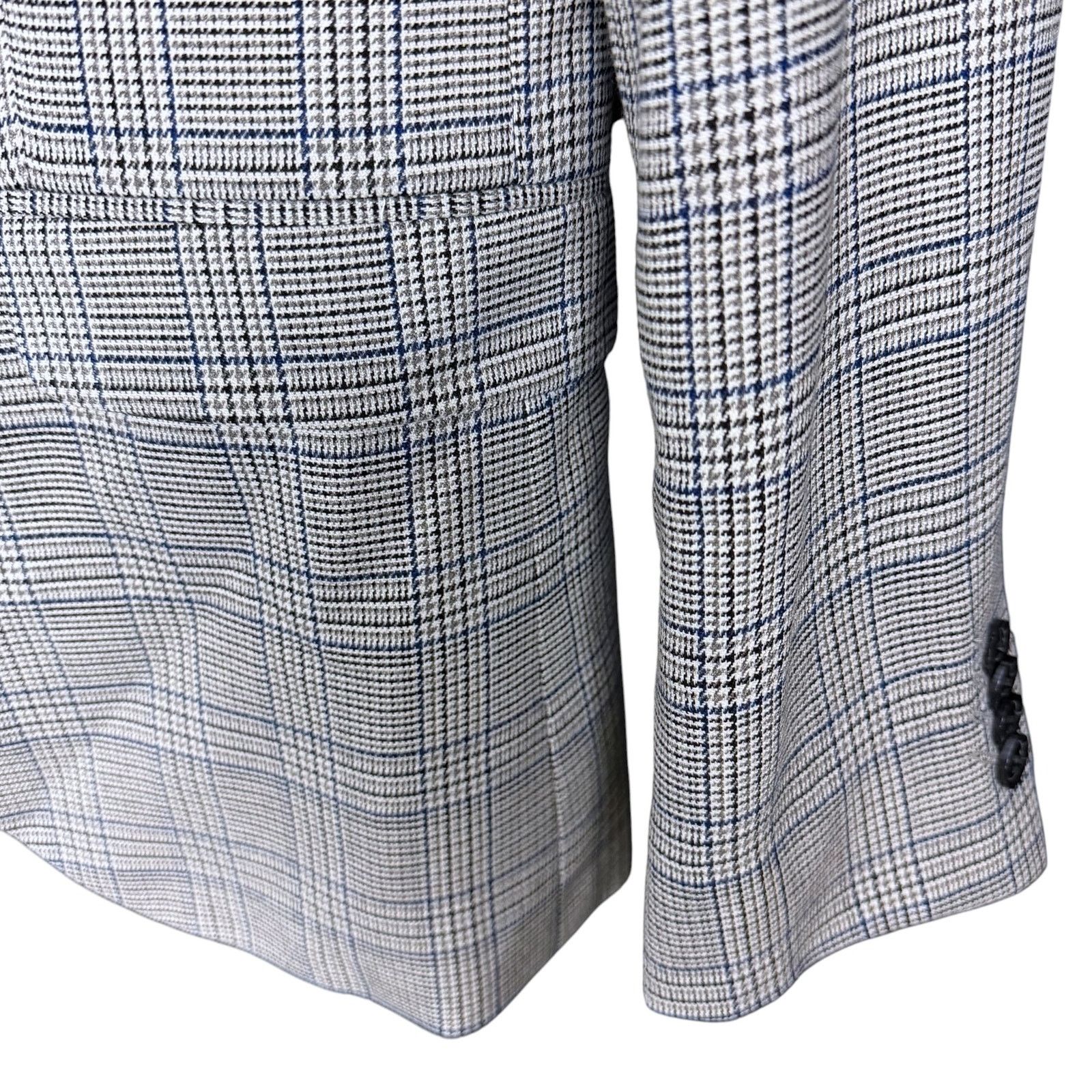 Topman Topman Slim Fit Plaid Blazer 38R Gray Blue NWT Sport Coat Size 38R - 7 Thumbnail