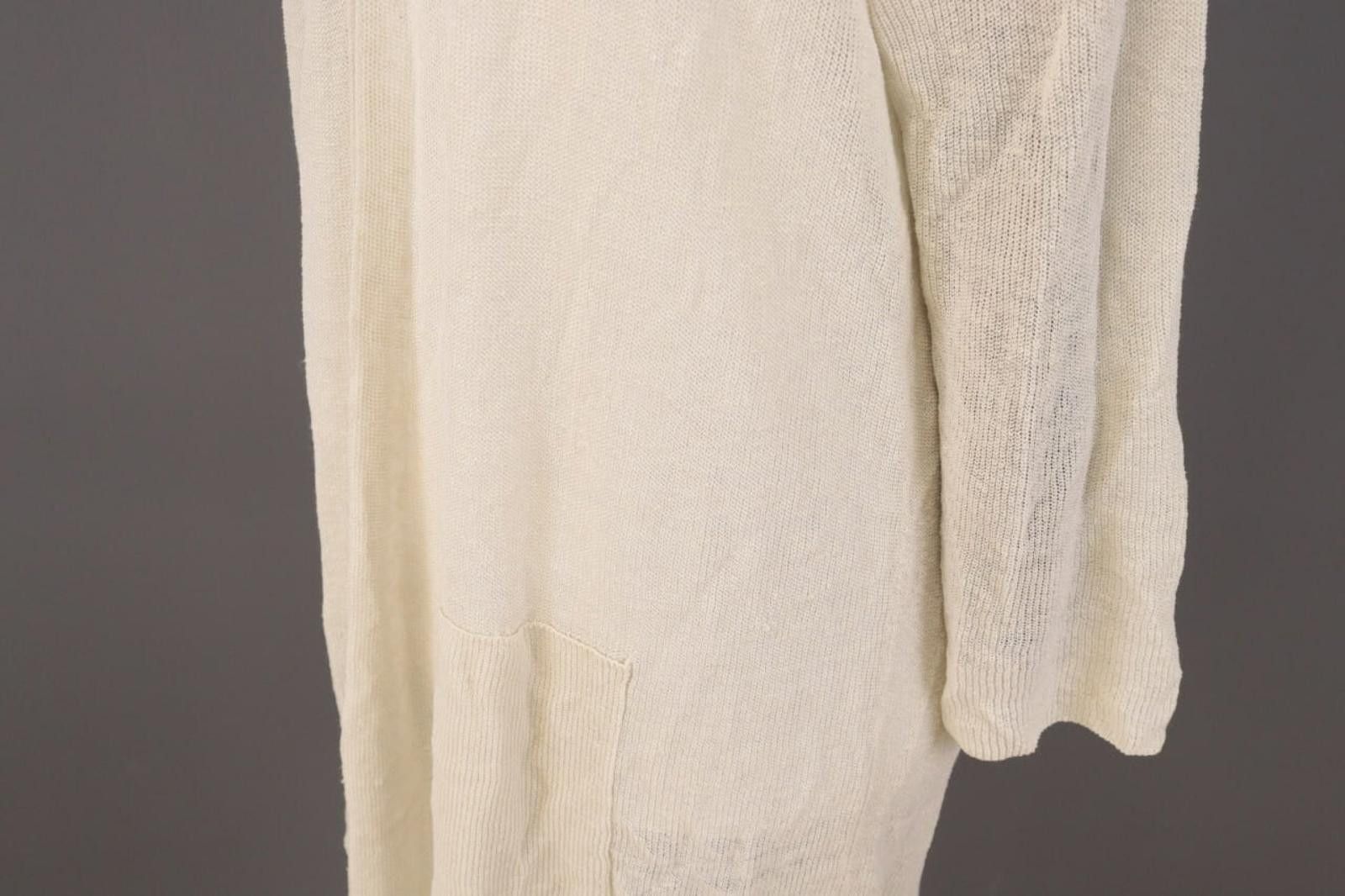 Eileen Fisher Eileen Fisher Beige Linen Knit Cape Cardigan Sweater Size XL Size XL / US 12-14 / IT 48-50 - 10 Thumbnail