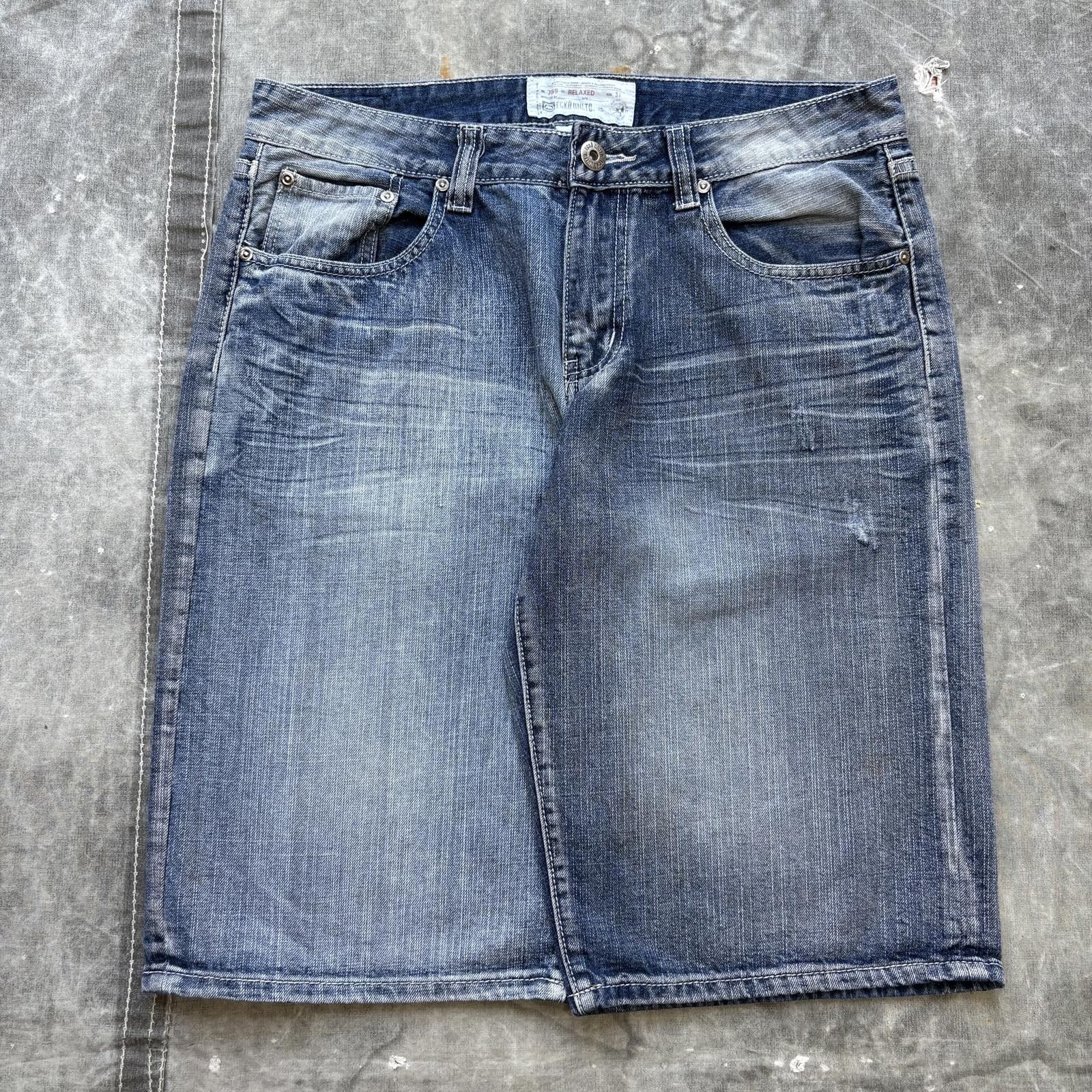 Ecko Unltd. Vintage Y2K Ecko Unltd. Grunge Baggy Denim Shorts Jorts Size US 34 / EU 50 - 1 Thumbnail