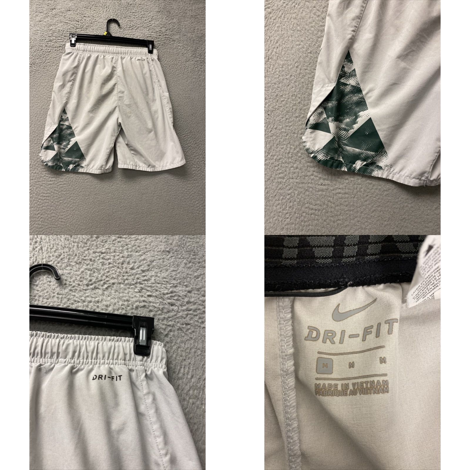 Nike VINTAGE Nike Men’s Athletic Shorts Workout Running Gray Size M Drawstring Size US 31 - 8 Thumbnail