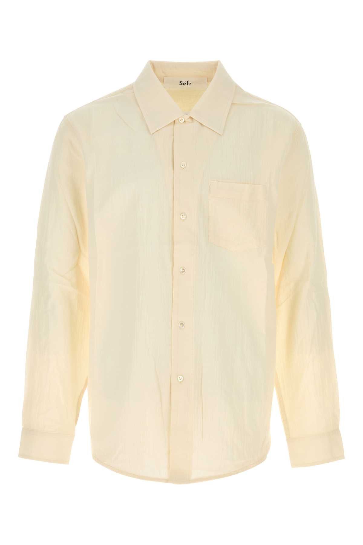 Sefr Ivory Voile Leo Shirt Size US XL / EU 56 / 4 - 1 Thumbnail