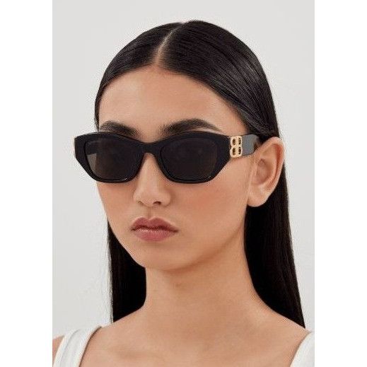 Balenciaga NEW BALENCIAGA BB0311SK 004 SUNGLASSES GREEN GEOMETRIC Size ONE SIZE - 2 Thumbnail