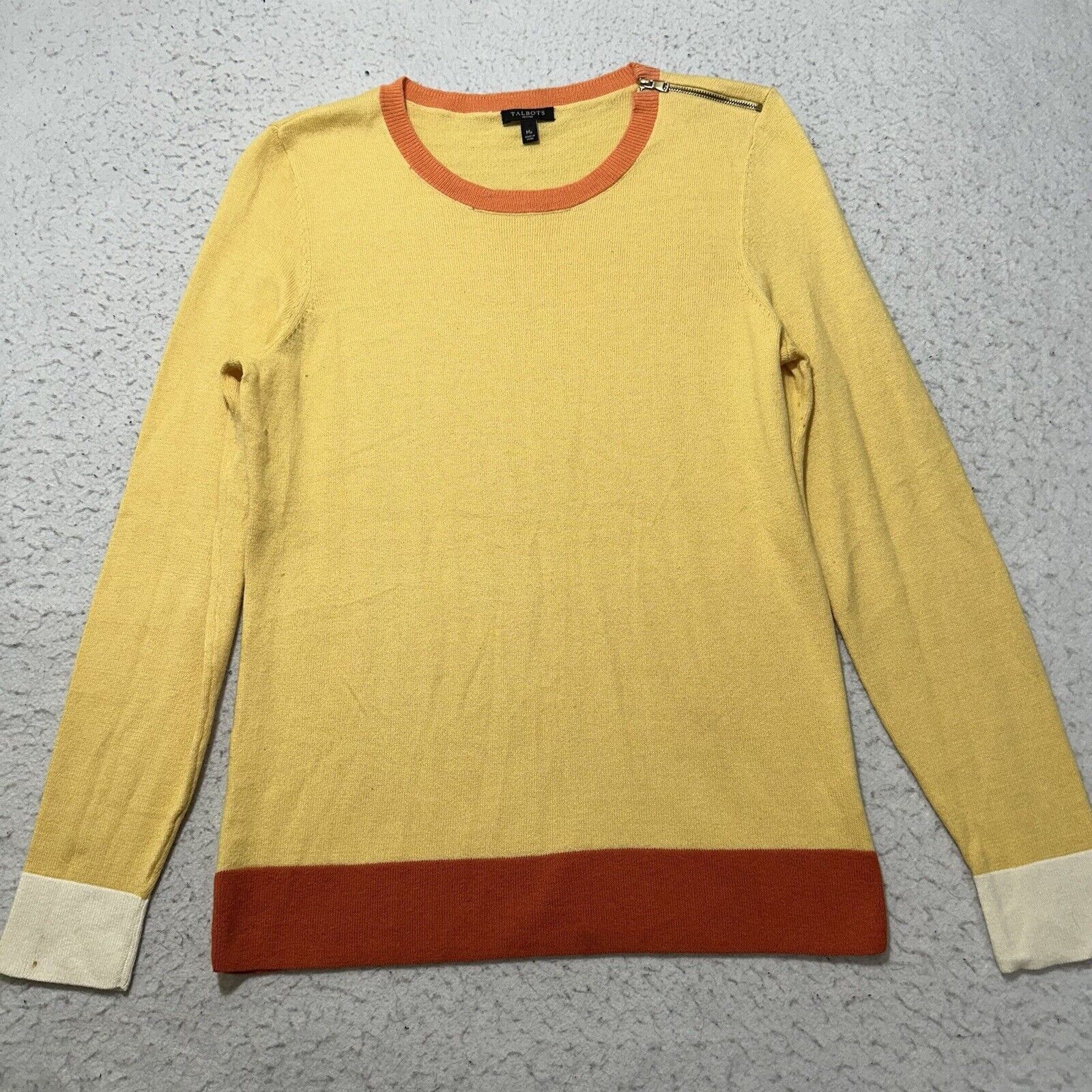 Other Talbots Petite MP Yellow Crewneck Pullover Sweater Angora Size M / US 6-8 / IT 42-44 - 1 Thumbnail
