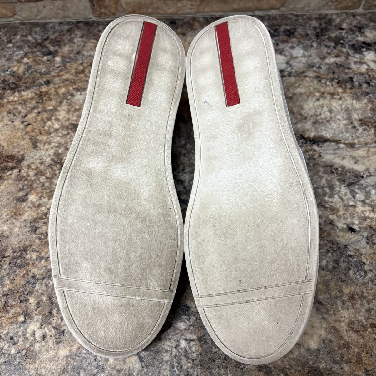 Prada Prada Blue Leather Slip On Sneakers Size 8.5 US Size 9.5 Size US 8.5 / EU 41-42 - 8 Thumbnail