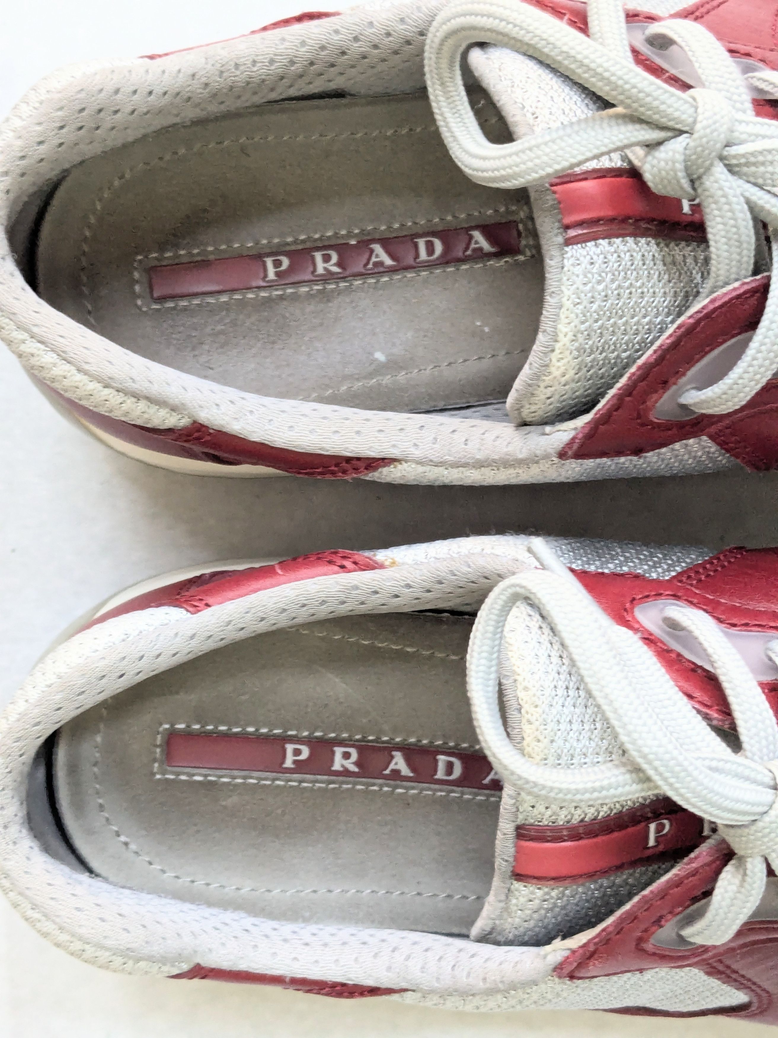 Prada Prada America's Cup Sneakers Red 9 Low Tops Leather Size US 9 / EU 42 - 10 Thumbnail