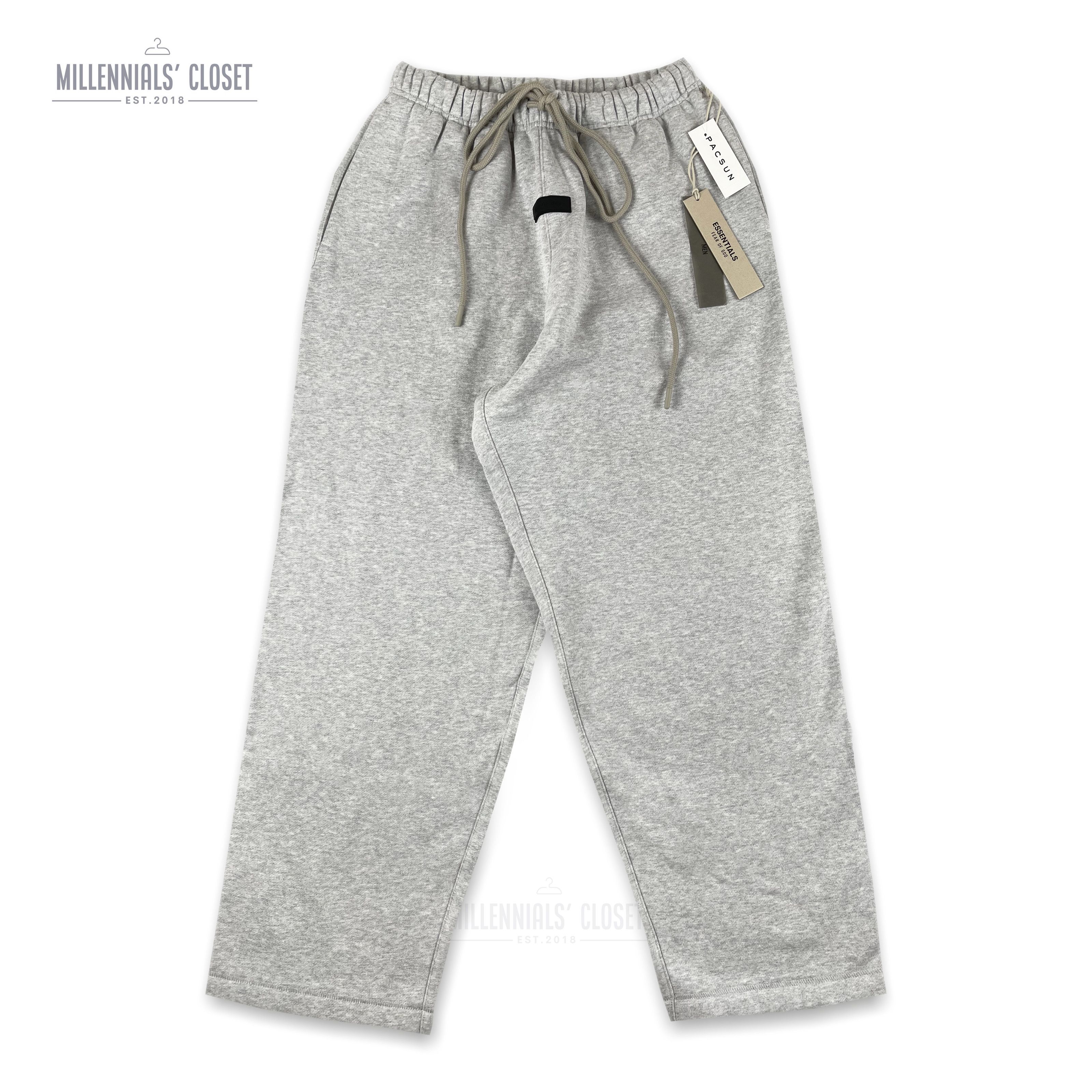 Fear of God Fear of God Essentials Lounge Pants Light Heather Grey XL |  Grailed