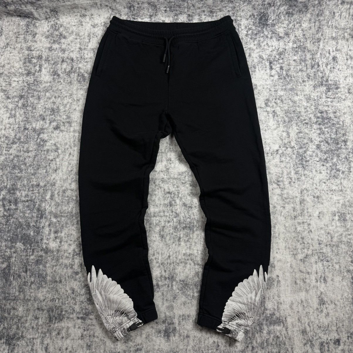 Marcelo Burlon Marcelo Burlo White Wings Track ‘Black’ Sweatpants Size US 36 / EU 52 - 1 Thumbnail