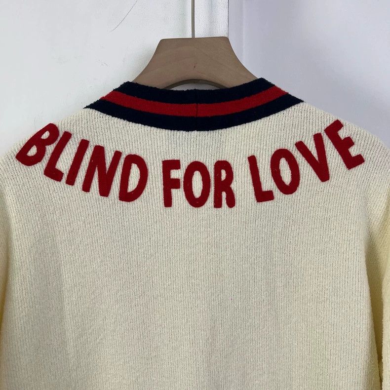 Gucci Gucci Red and blue striped double G pearl button knitted ca Size US S / EU 44-46 / 1 - 7 Thumbnail