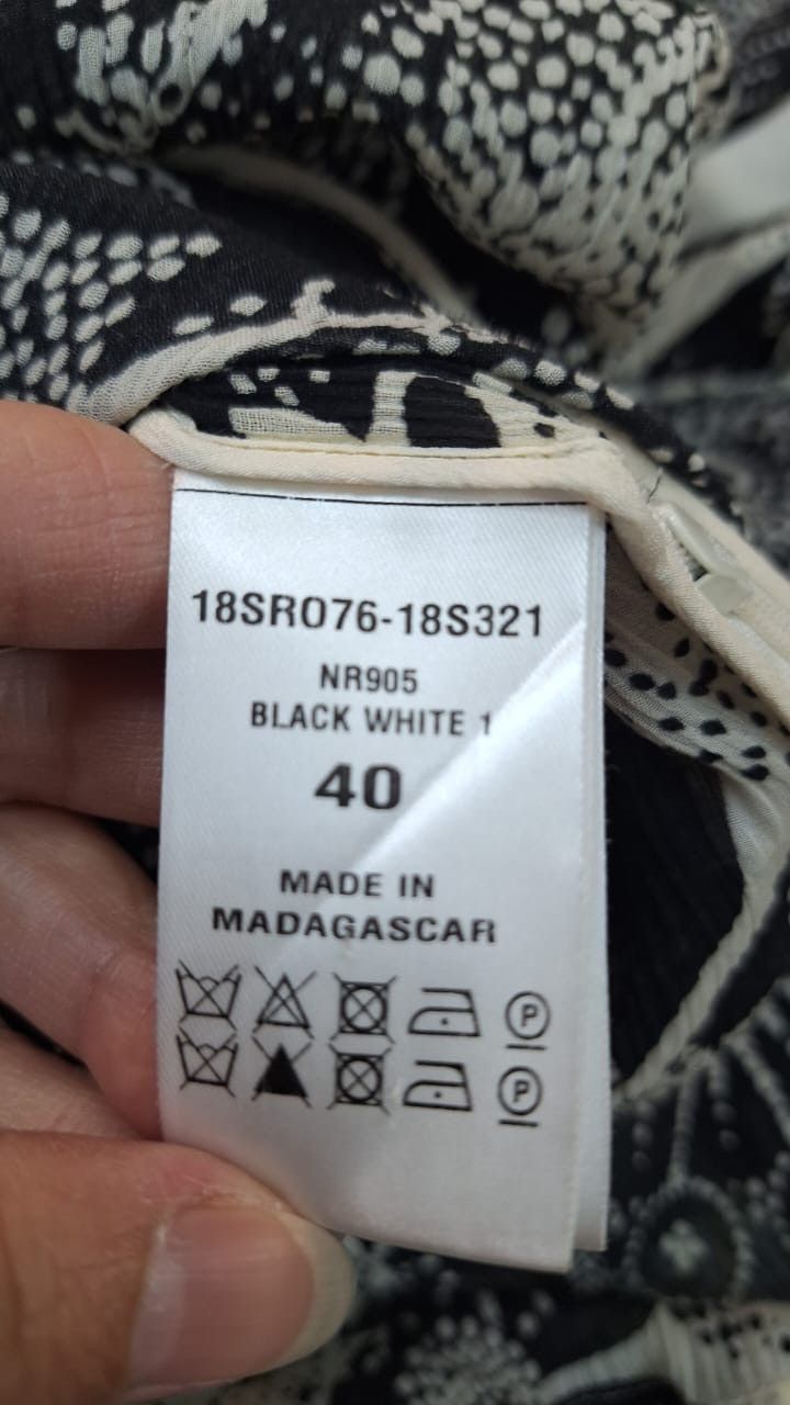 Chloe CHLOE MINI FLORAL 2018 Dress in Cotton & Silk, black & white Size S / US 4 / IT 40 - 10 Thumbnail