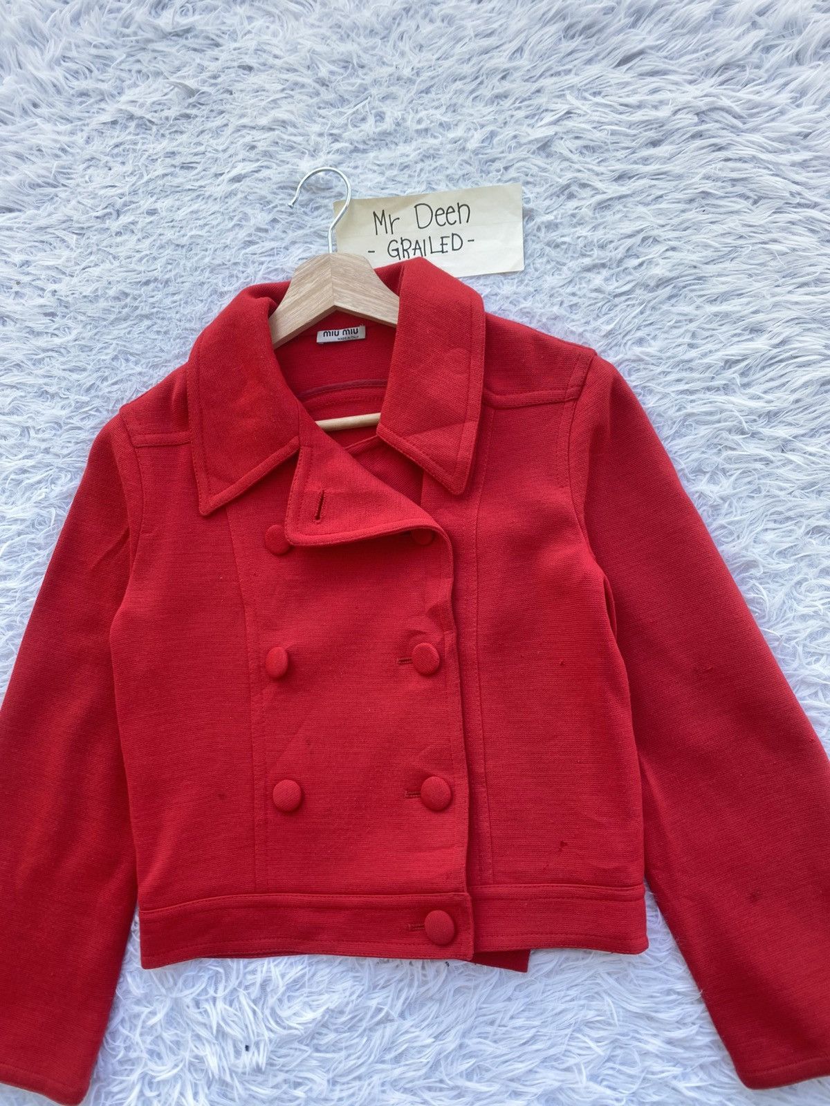 Miu Miu Rare Vintage Miu Miu Cherry Red Cropped Jacket Size S / US 4 / IT 40 - 7 Thumbnail