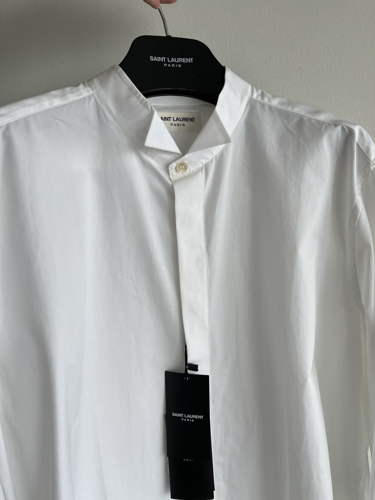 Hedi Slimane × Saint Laurent Paris × Yves Saint Laurent Extremely Rare Brand New Hedi Slimane 2015 Tuxedo Shirt Size US M / EU 48-50 / 2 - 13 Thumbnail