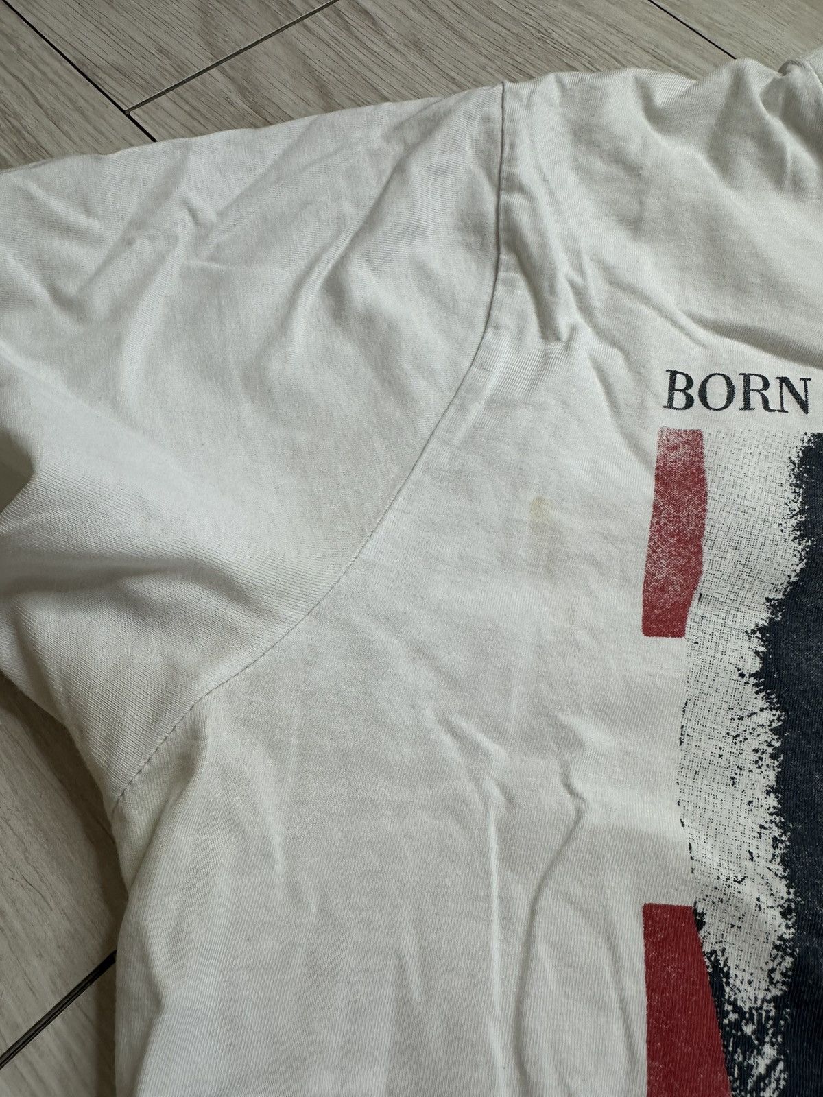 Band Tees × Vintage Vintage Bruce Springsteen Born In The USA Distressed Tee 90s Size US XL / EU 56 / 4 - 6 Thumbnail