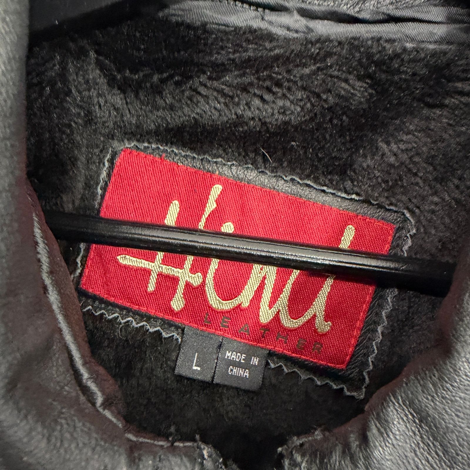 Vintage Vintage Hind Leather Bomber Jacket Men's Large Black 90s Size US L / EU 52-54 / 3 - 5 Thumbnail