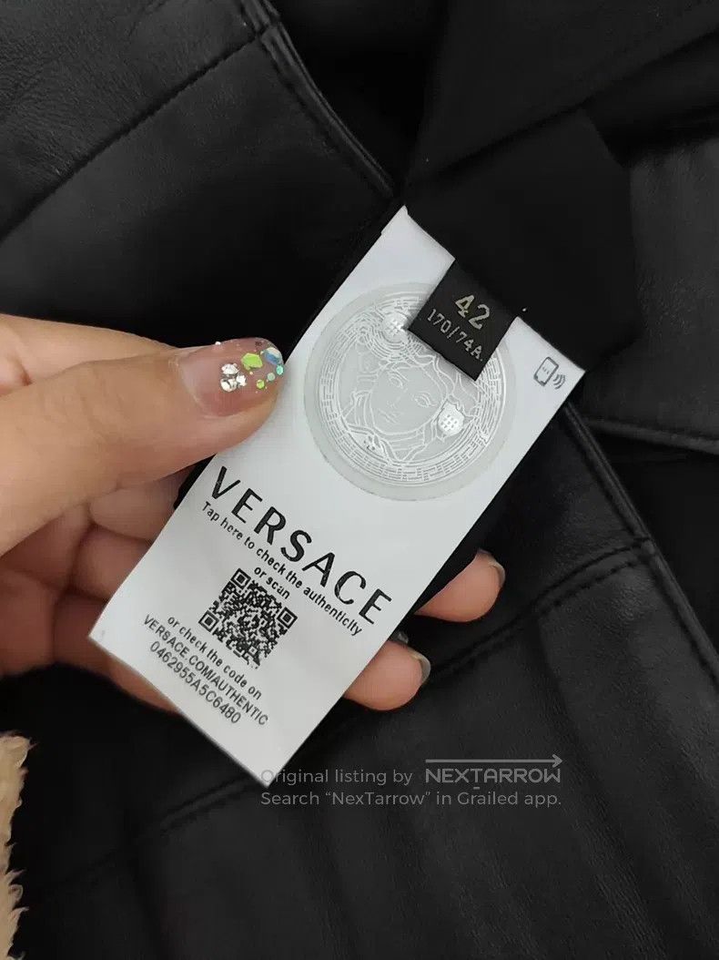 Versace Versace Pin leather skirt Size S / US 4 / IT 40 - 5 Thumbnail
