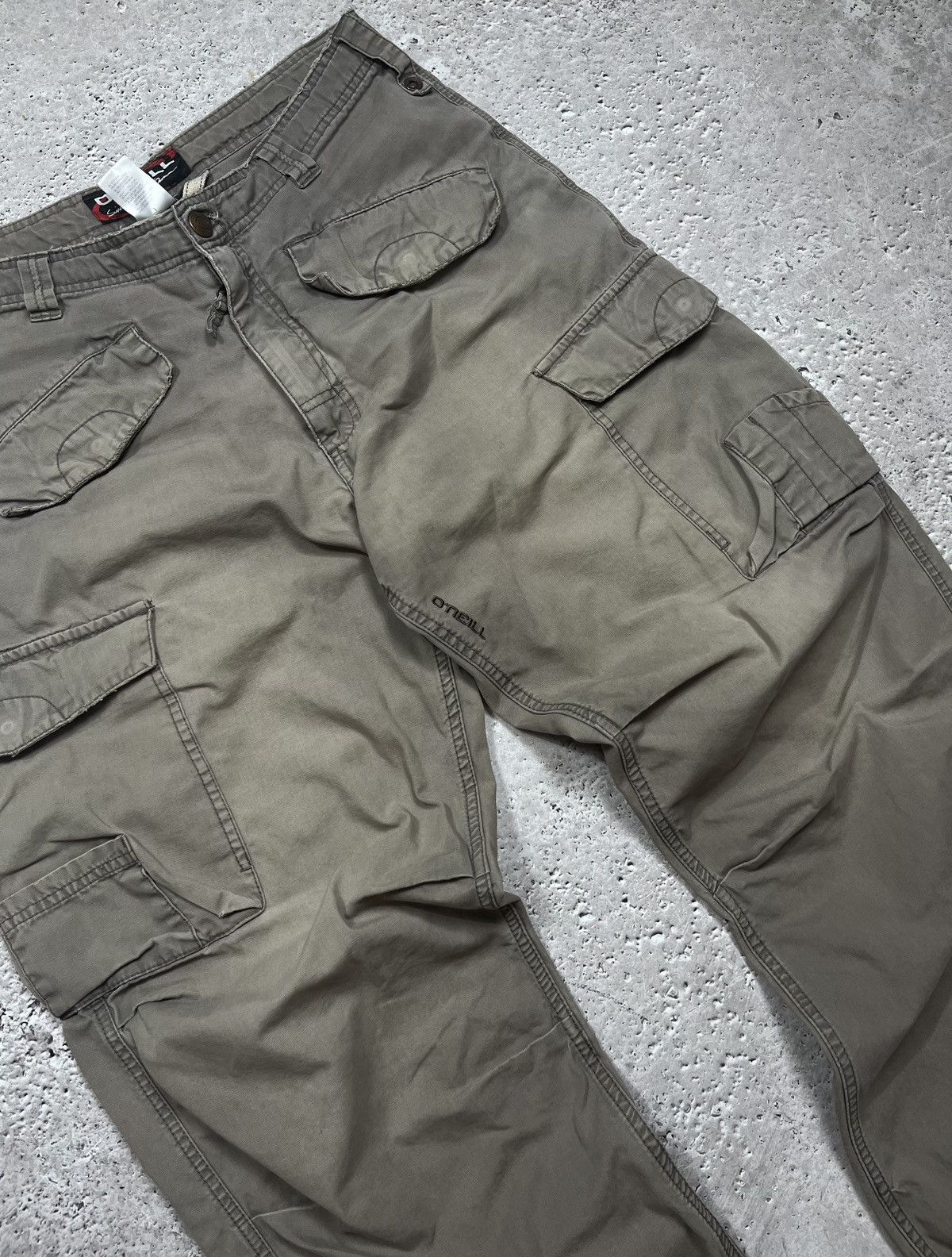 O'Neill × Vintage O’Neill Baggy Faded Cargo Pants Wide Fit Workwear Style Size US 34 / EU 50 - 4 Thumbnail