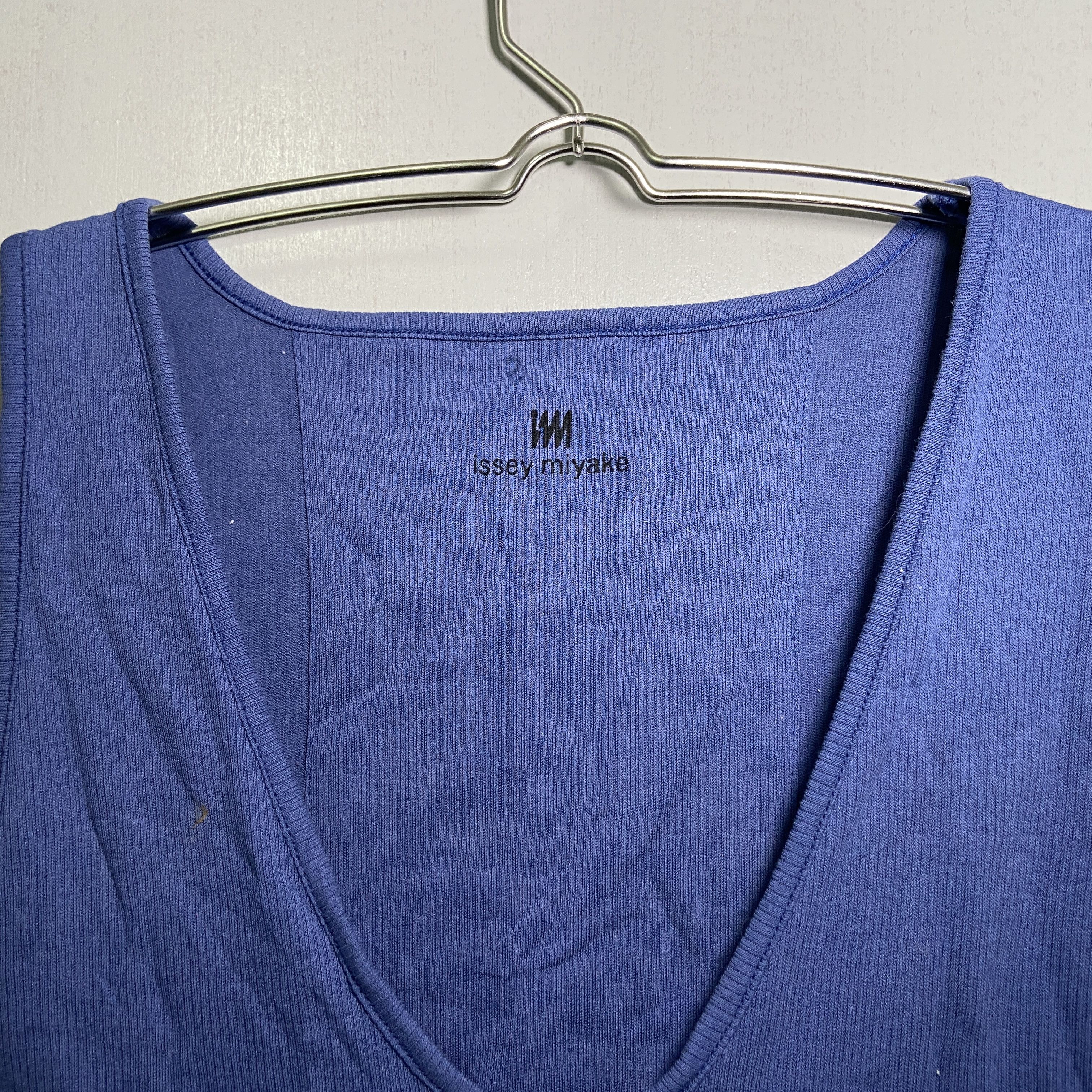 Issey Miyake Issey Miyake Blue Tank Top Size 3 Large Size L / US 10 / IT 46 - 2 Thumbnail