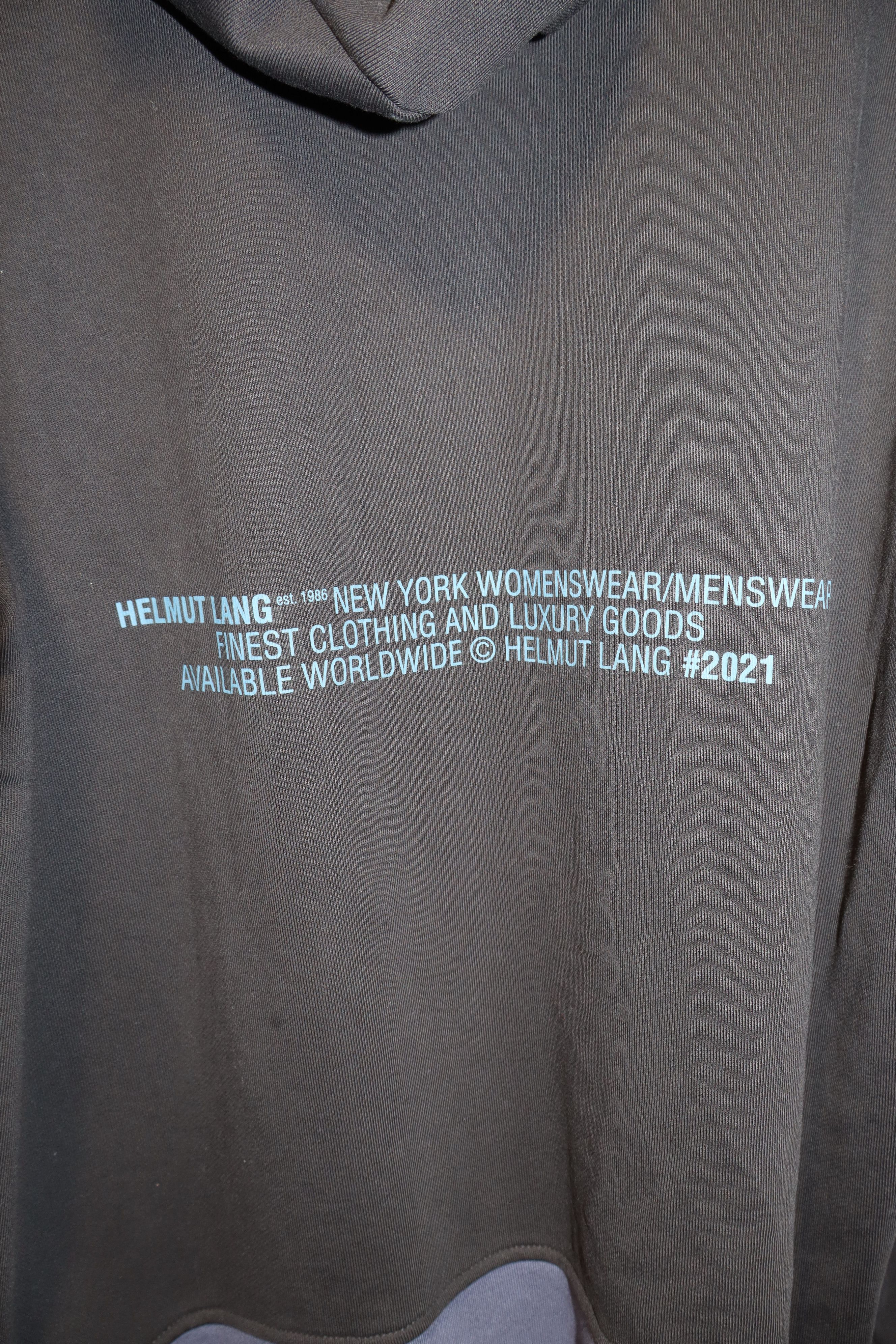 Helmut Lang Logo print hoodie Size US M / EU 48-50 / 2 - 8 Thumbnail