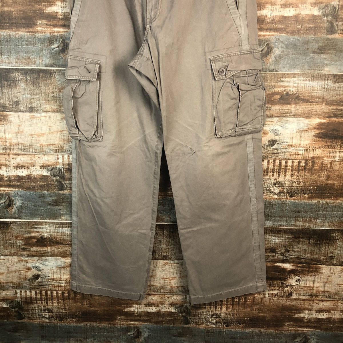 Gap DLL Gap Brown Cargo Multipocket Pants #C659 Size US 33 - 3 Thumbnail