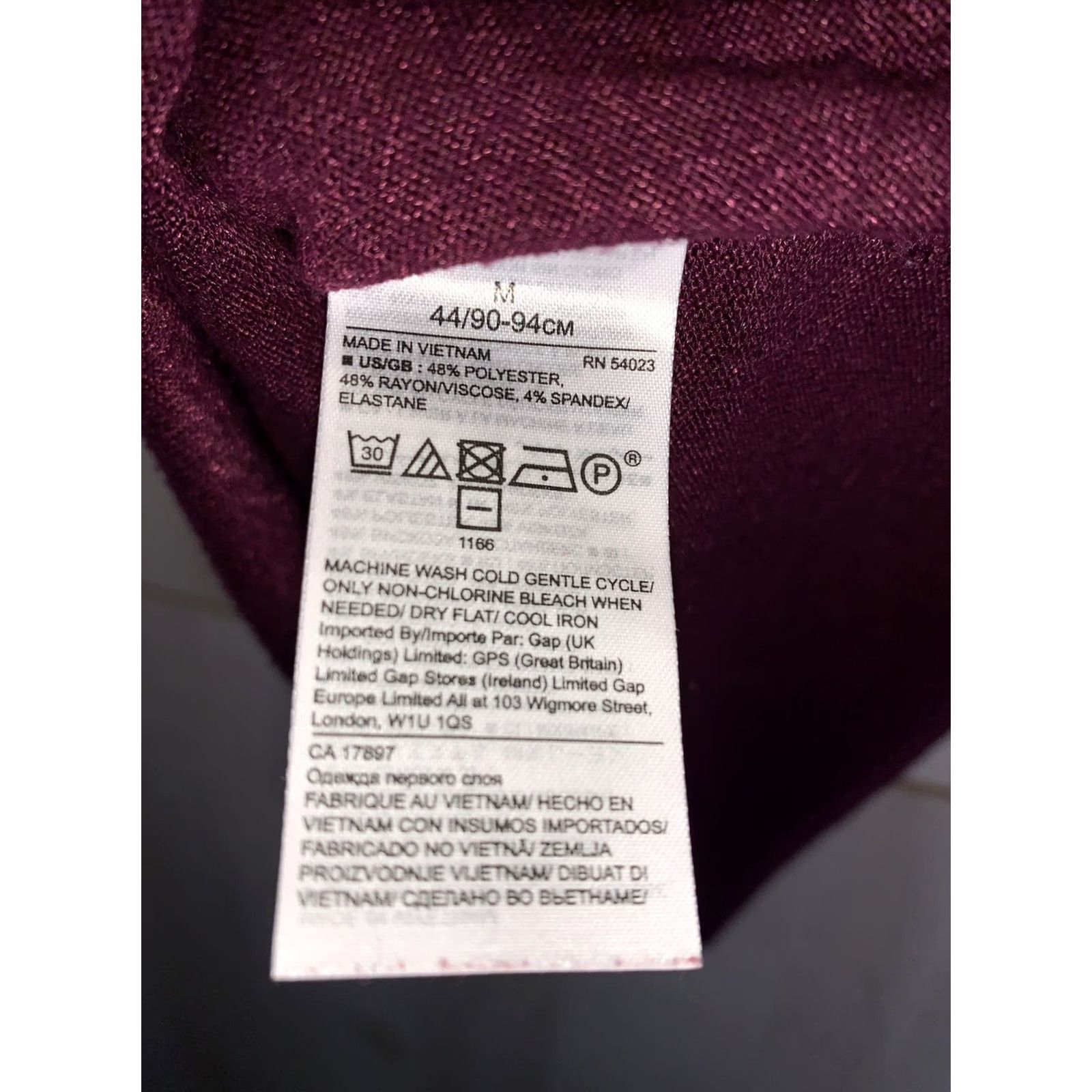 Banana Republic VINTAGE Banana Republic Womens V Neck Knit Purple Long Sleeve Sweater Top SZ M-5275 Size M / US 6-8 / IT 42-44 - 6 Thumbnail