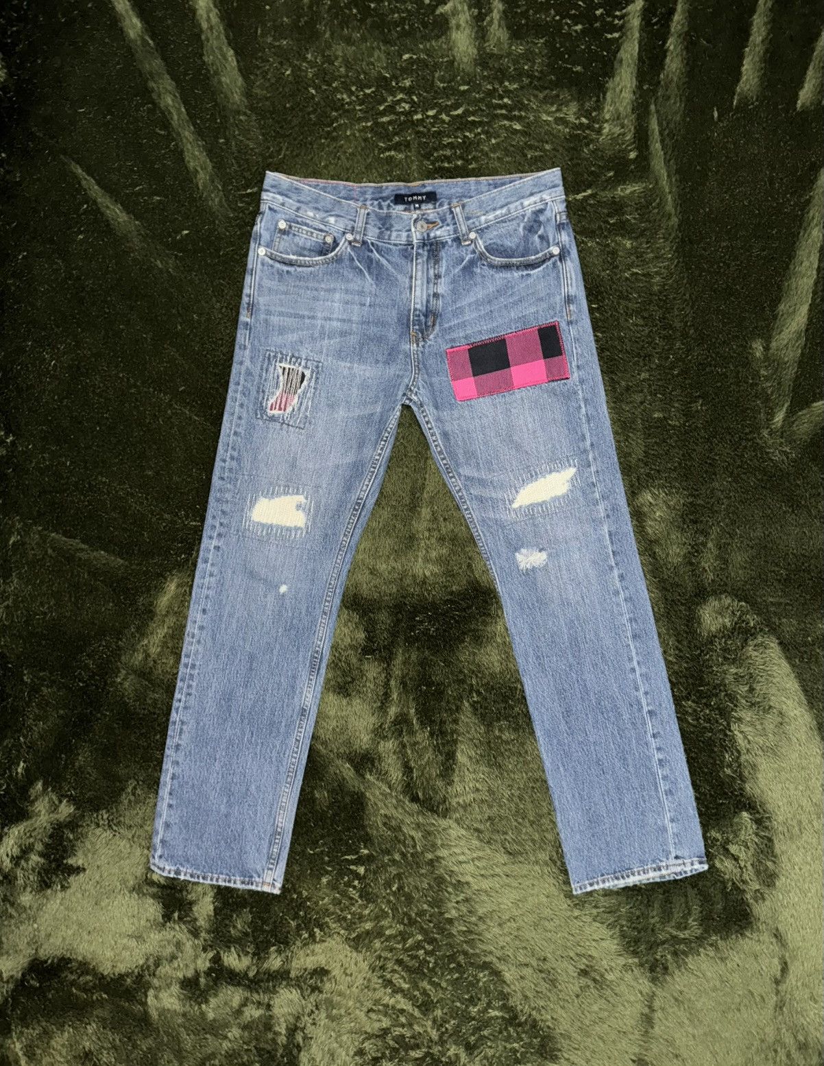 Tommy Hilfiger [M] Tommy Hilfiger japan repair detail washed denim pants Size US 34 / EU 50 - 1 Thumbnail