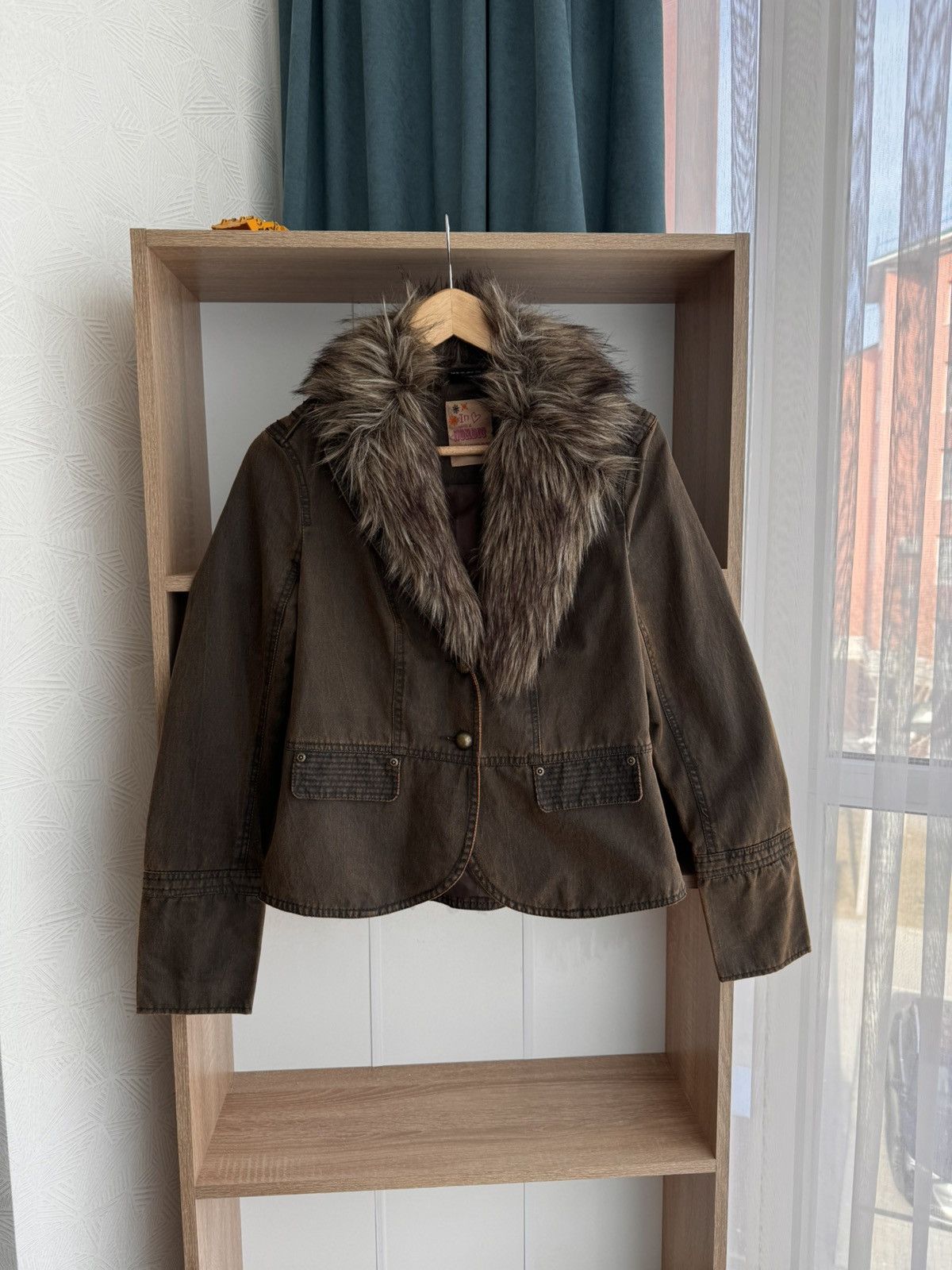 Japanese Brand × Vintage Vintage If6Was9 Style LGB Japanese Faux Fur Brown Jacket Size S / US 4 / IT 40 - 1 Thumbnail