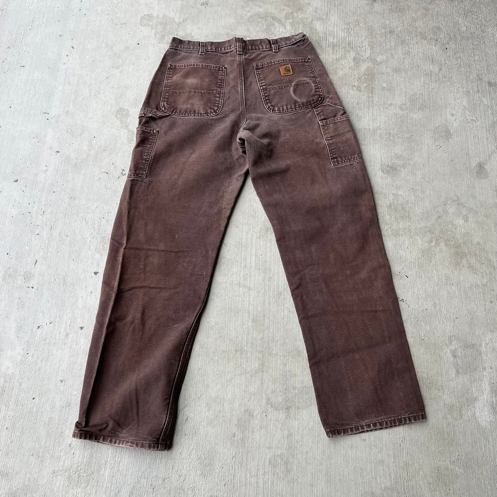 Carhartt × Vintage Carhartt faded brown double knee work wear carpenter pants Size US 32 / EU 48 - 5 Thumbnail