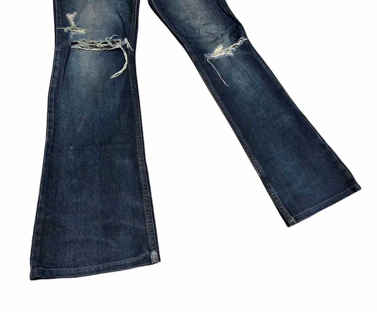 If Six Was Nine × Japanese Brand × Shellac 🔥Y2K Archived Shellac Flared Denim Mud Wash Distressed Size US 32 / EU 48 - 5 Thumbnail