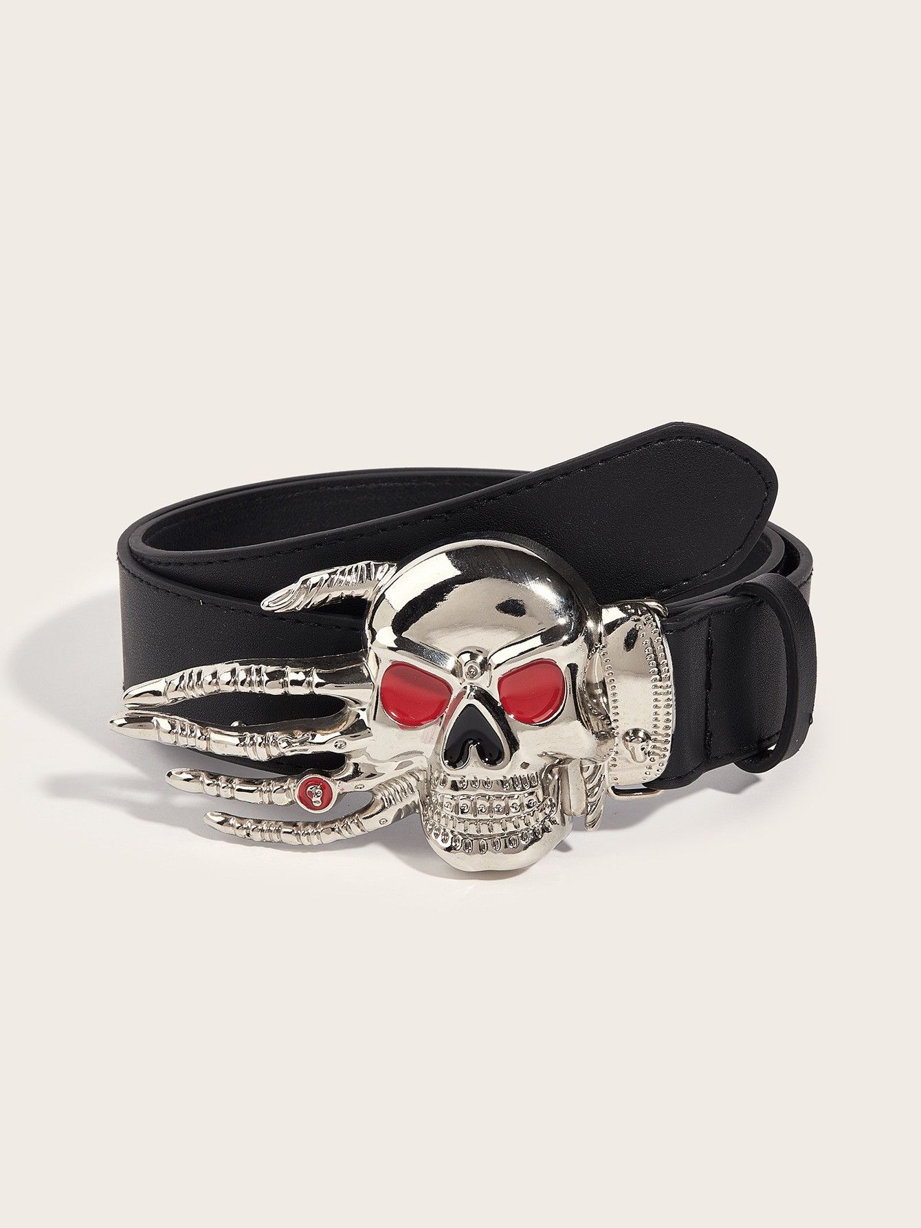 Vintage Chrome Skull Riot Belt Size ONE SIZE - 2 Thumbnail