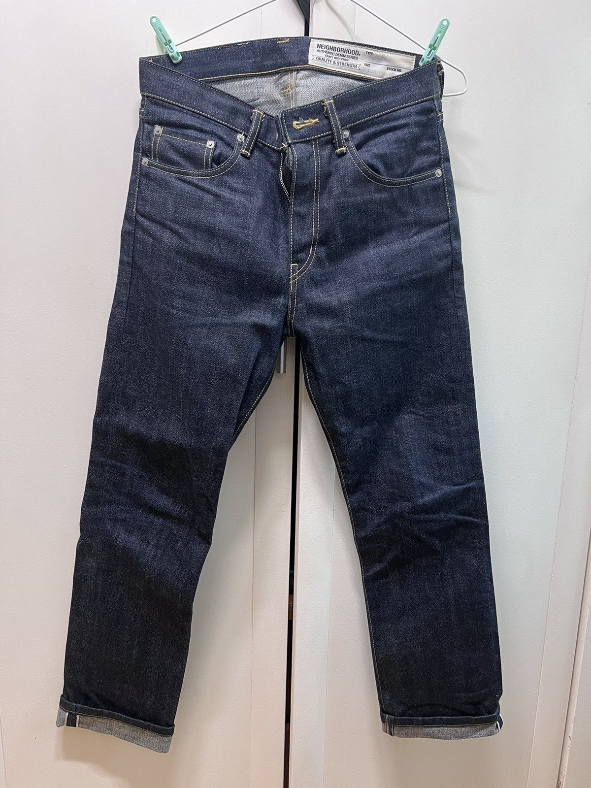 image of Neighborhood Nbhd Selvedge Jeans Dp Mid (Deadstock) in Navy, Men's (Size 31)