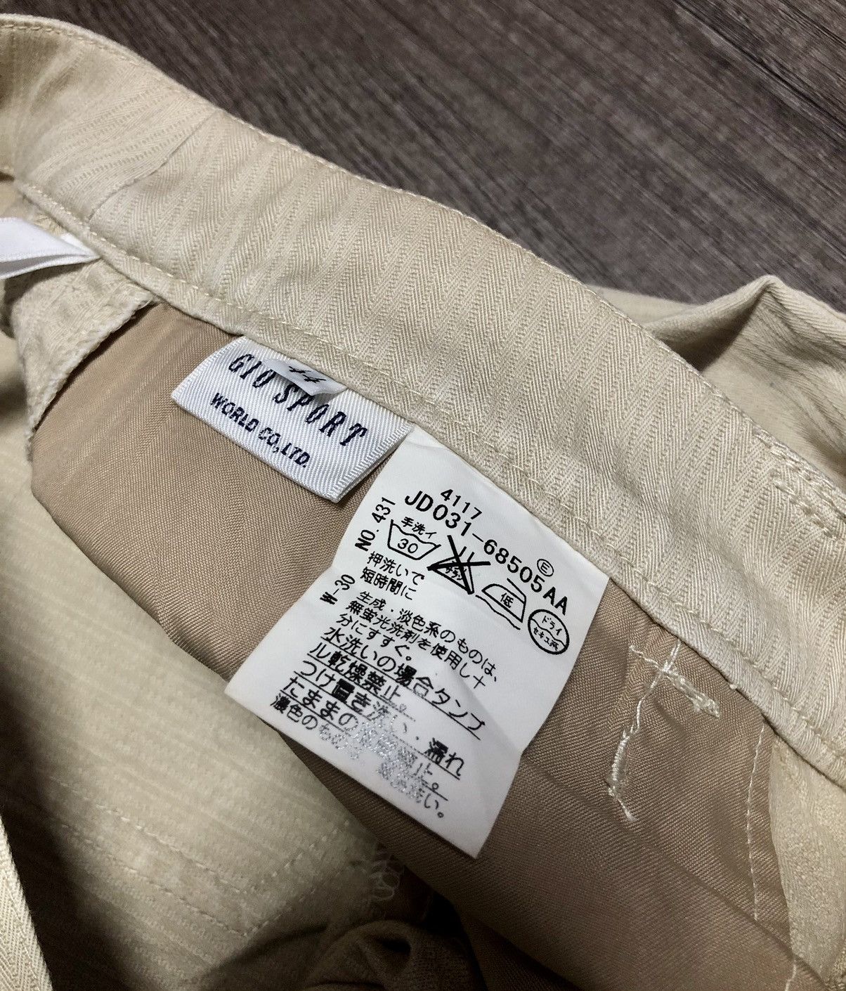 Designer VINTAGE GIO SPORT WORLD CO LTD CASUAL PANTS Size 30" / US 8 / IT 44 - 10 Thumbnail