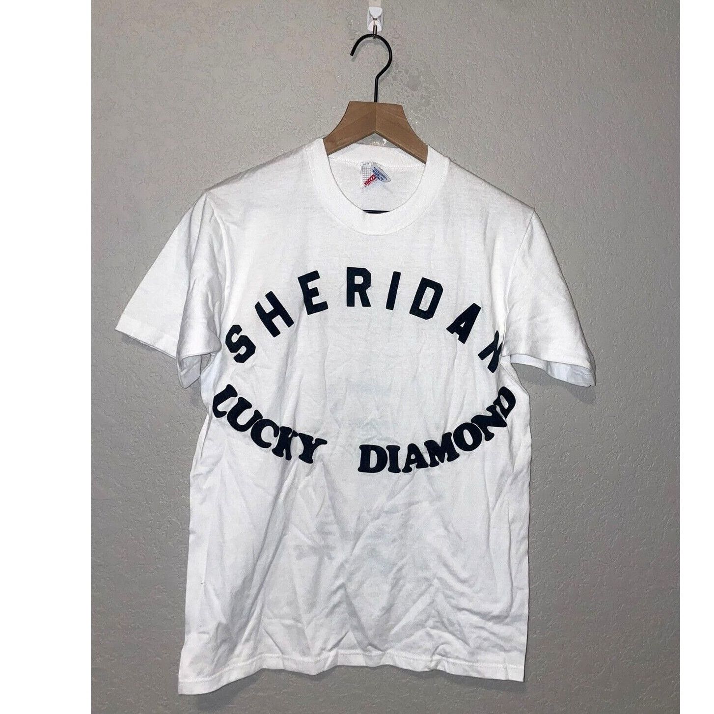 Jerzees Vintage Misprint Sheridan White Local Sport Team Shirt Size US M / EU 48-50 / 2 - 1 Thumbnail
