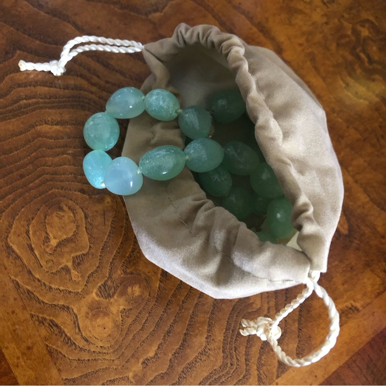 Jewelry World Wide Imports genuine jadeite polished stone necklace Size ONE SIZE - 2 Thumbnail