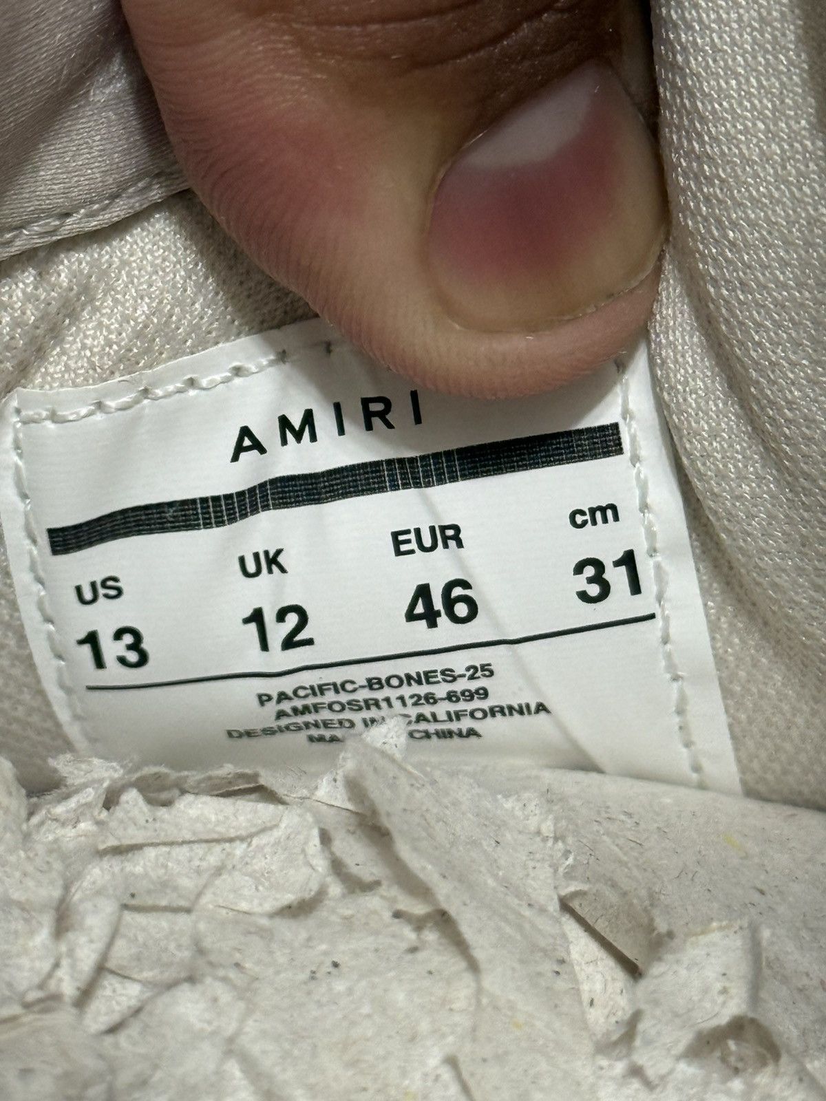 Amiri Amiri Pacific Bones Skeleton Sneakers Size 13 US / 46 EU Size US 13 / EU 46 - 17 Thumbnail