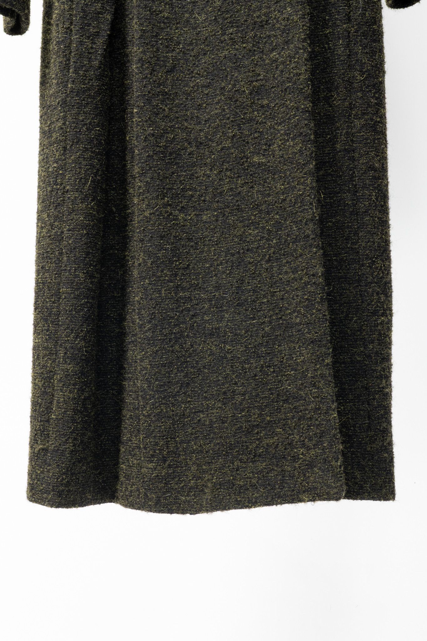 Damir Doma Damir Doma PF15 Green Wool-Blend Fringe-Trim Coat Size S / US 4 / IT 40 - 7 Thumbnail