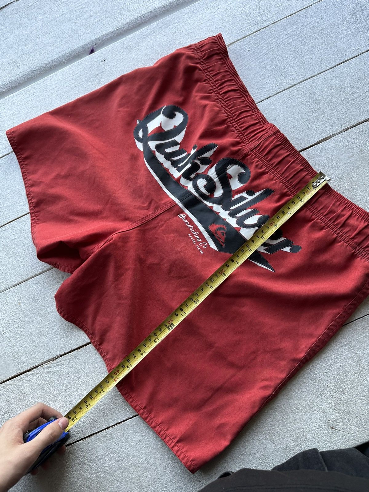 Quiksilver 🚨Vintage Quiksilver Shorts Big Logo Y2K Style 90s Surfing Size US 36 / EU 52 - 12 Thumbnail