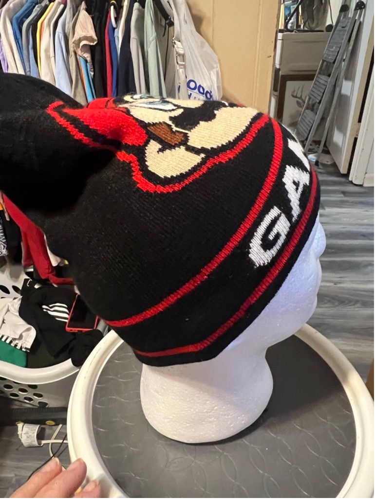 Nintendo Boys Nintendo Super Mario Black Red White Beanie Hat Size ONE SIZE - 4 Thumbnail